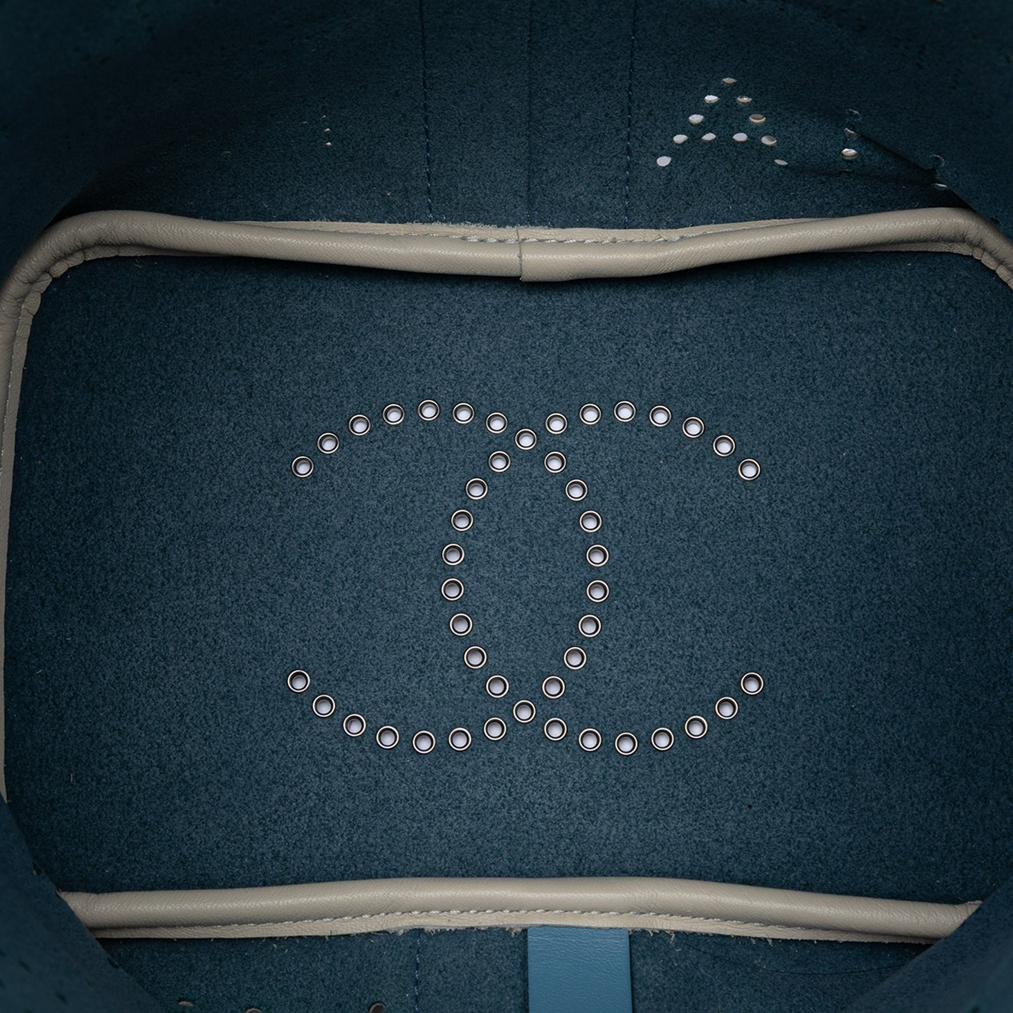 Chanel Small Perforated Calfskin Logo Eyelet Bucket Bag - image 4