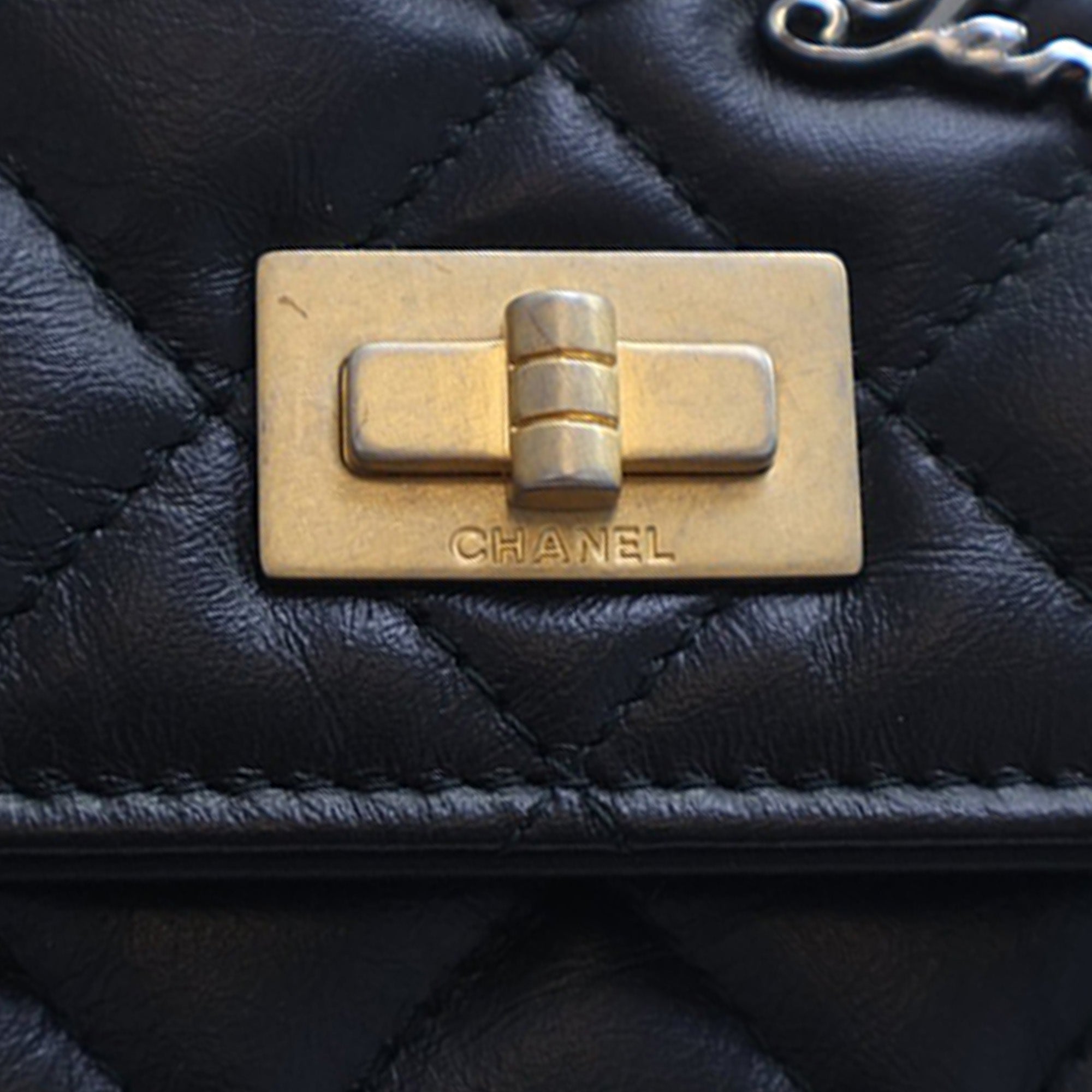 Chanel Quilted Aged Calfskin Reissue 2.55 Lucky Charms Wallet On Chain - image 12