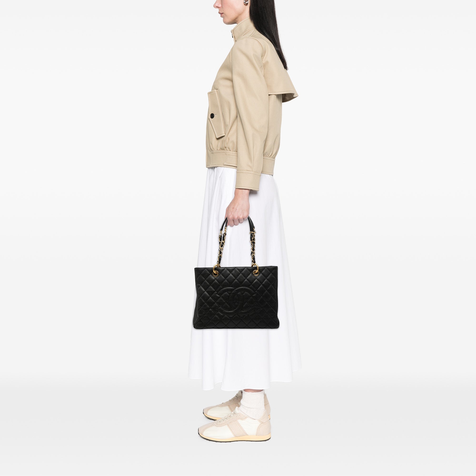 Chanel Caviar Grand Shopping Tote - image 7