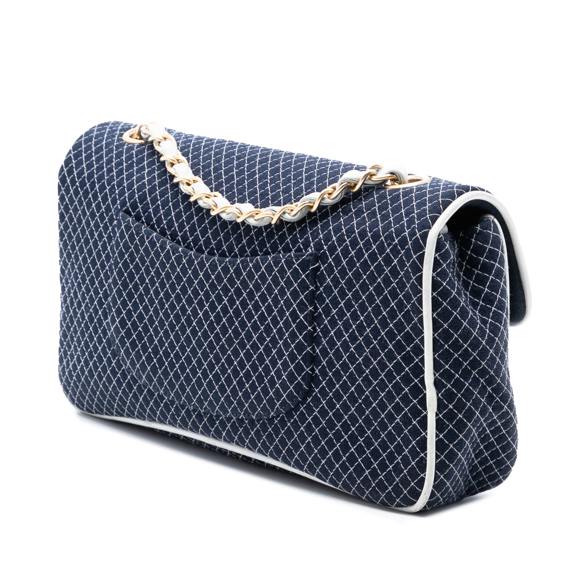 Chanel Medium Micro Quilted Jersey Single Flap - image 2