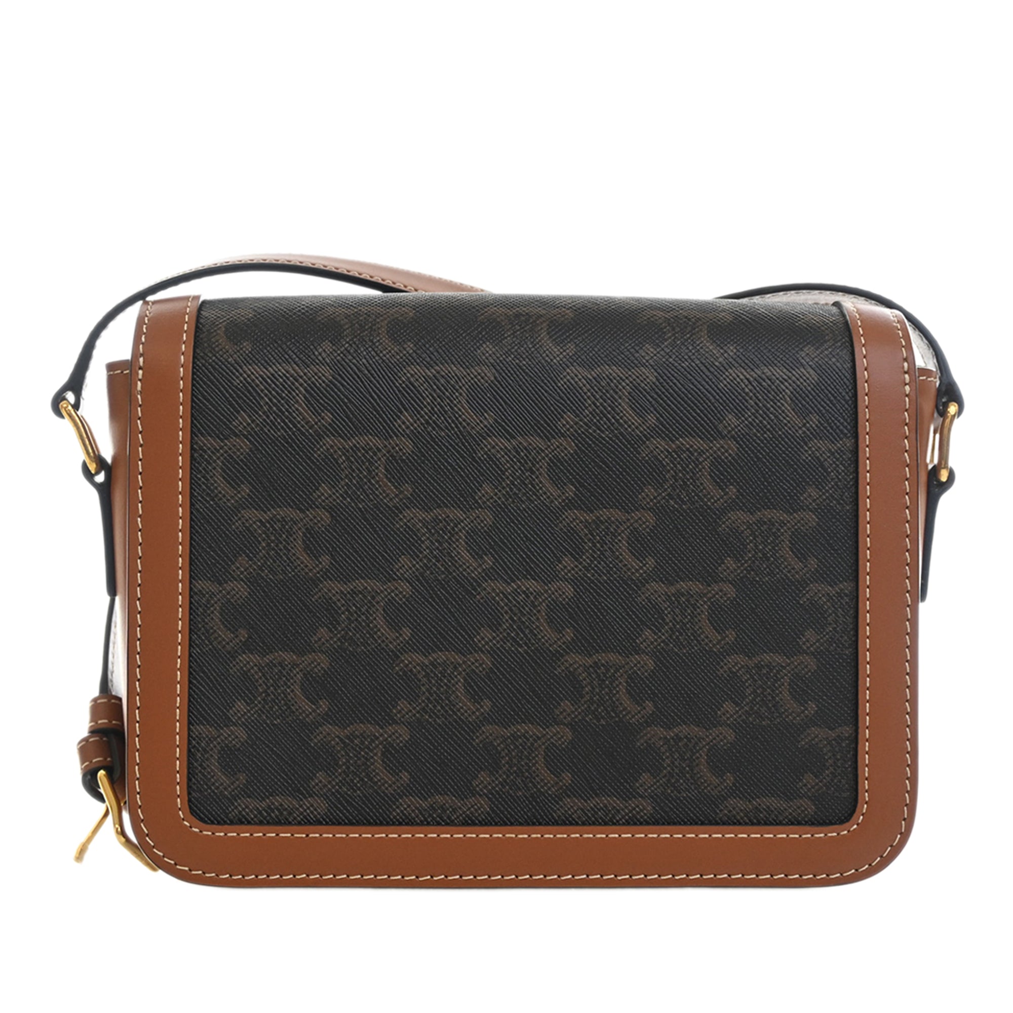 Celine Teen Triomphe Coated Canvas and Calfskin Triomphe Crossbody - image 4