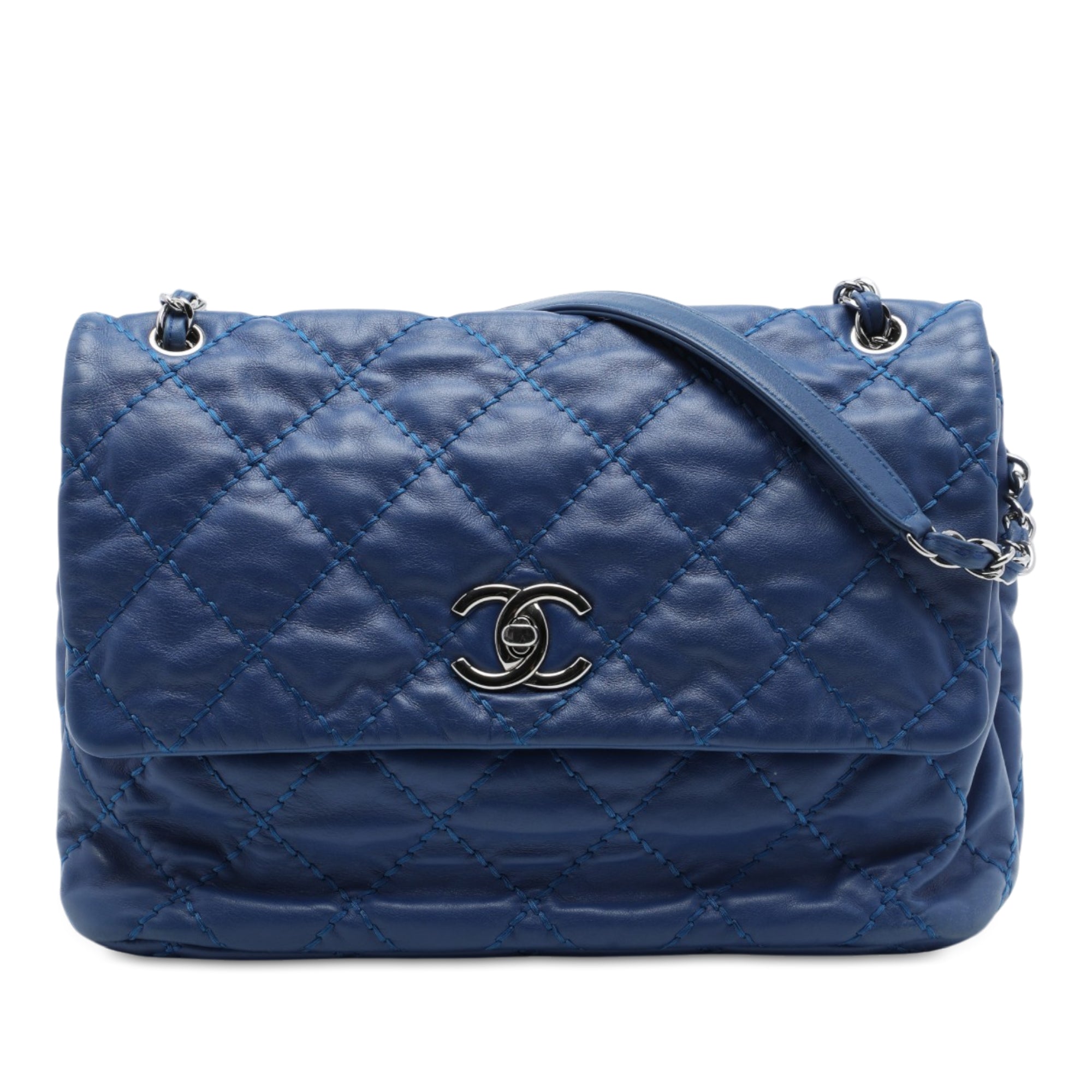 Chanel Large Quilted Calfskin Love Me Tender Flap - image 1