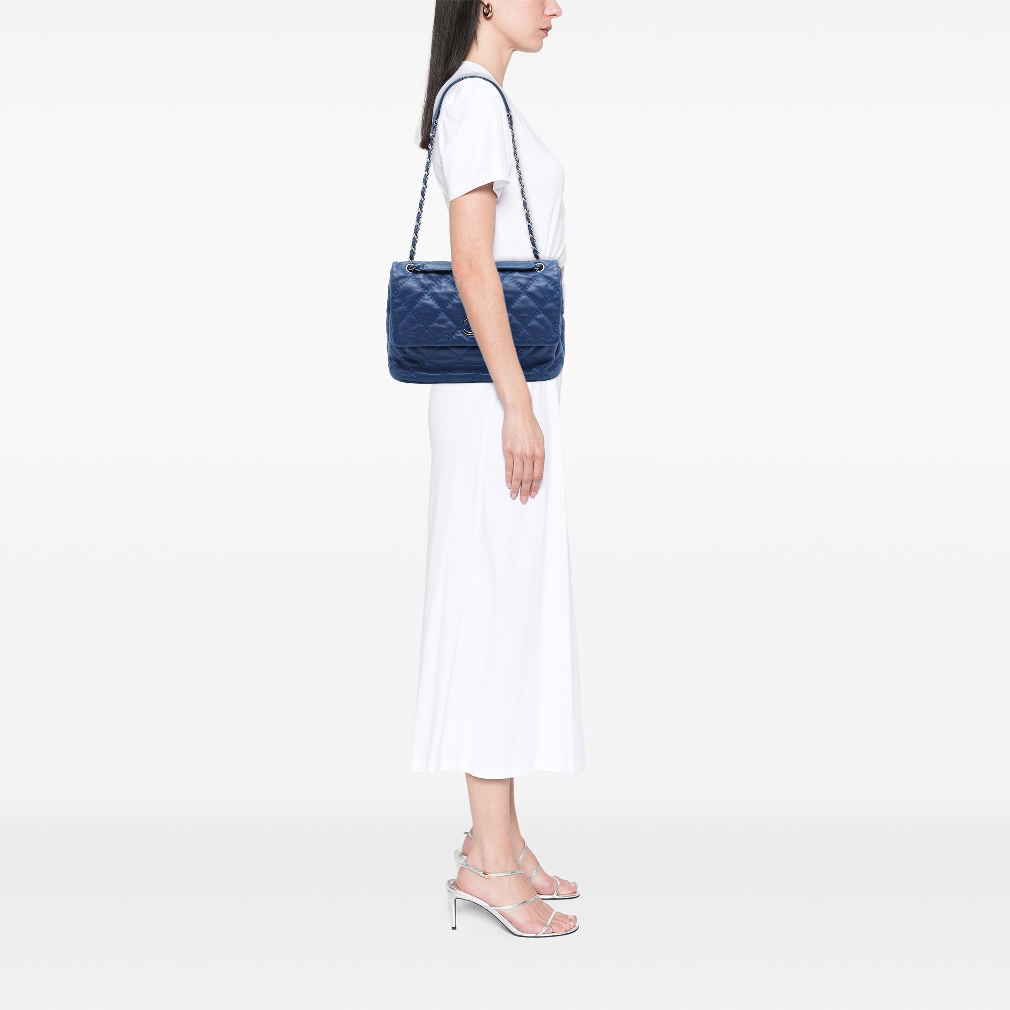 Chanel Large Quilted Calfskin Love Me Tender Flap - image 6