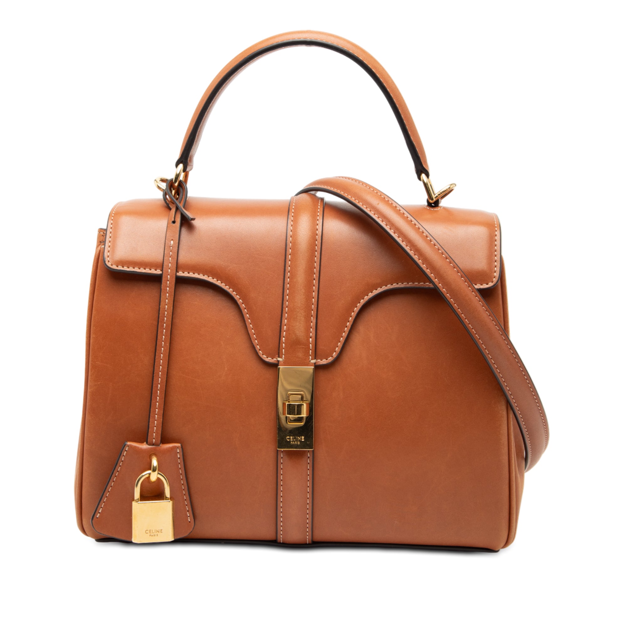 Celine Small Leather 16 Satchel - image 1
