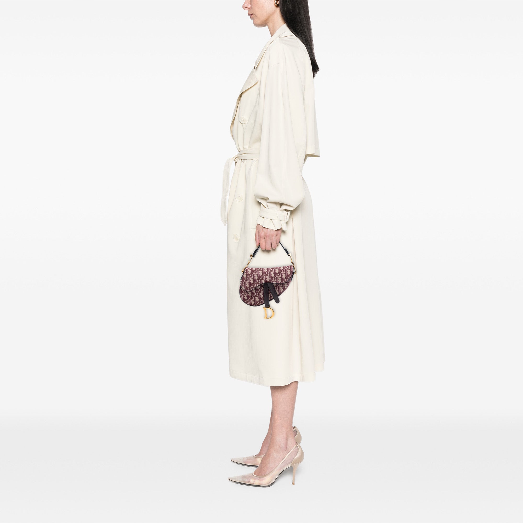 Dior Mini Oblique Canvas Saddle Bag - image 7