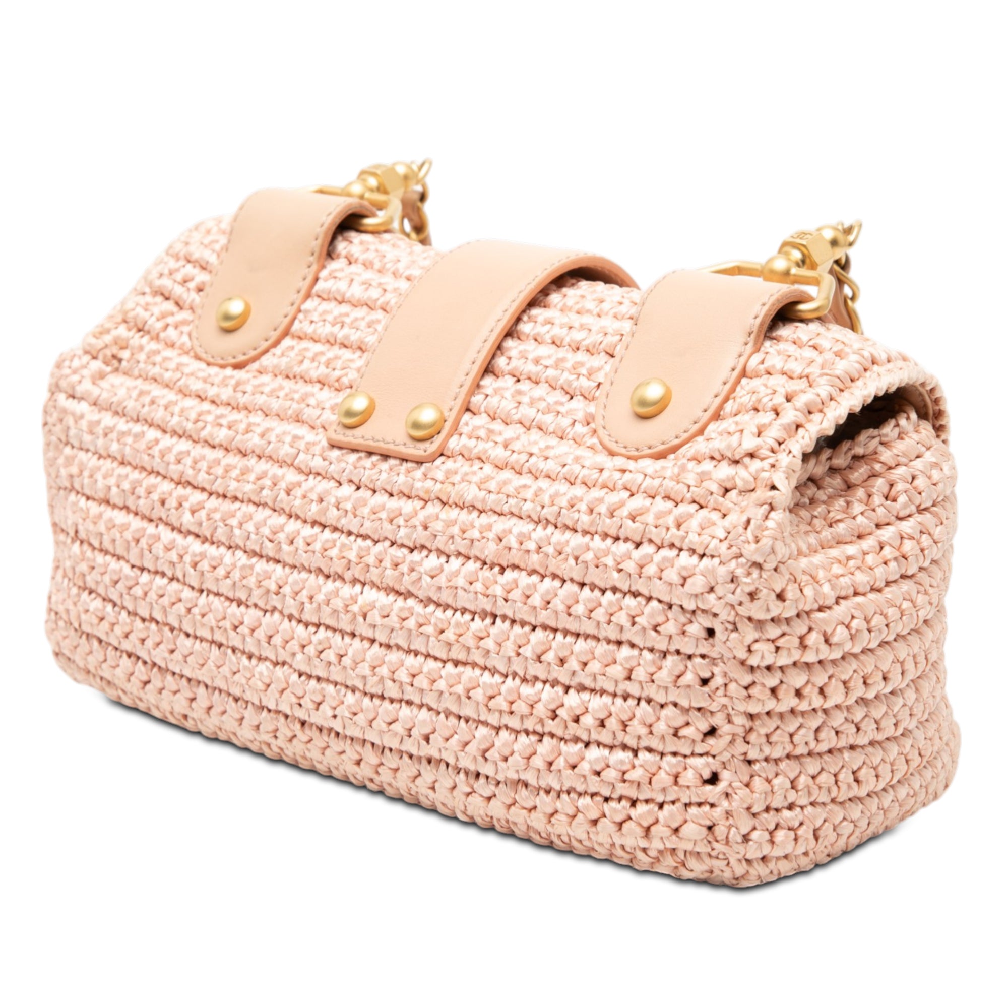 Chanel CC Woven Raffia Flap - image 2