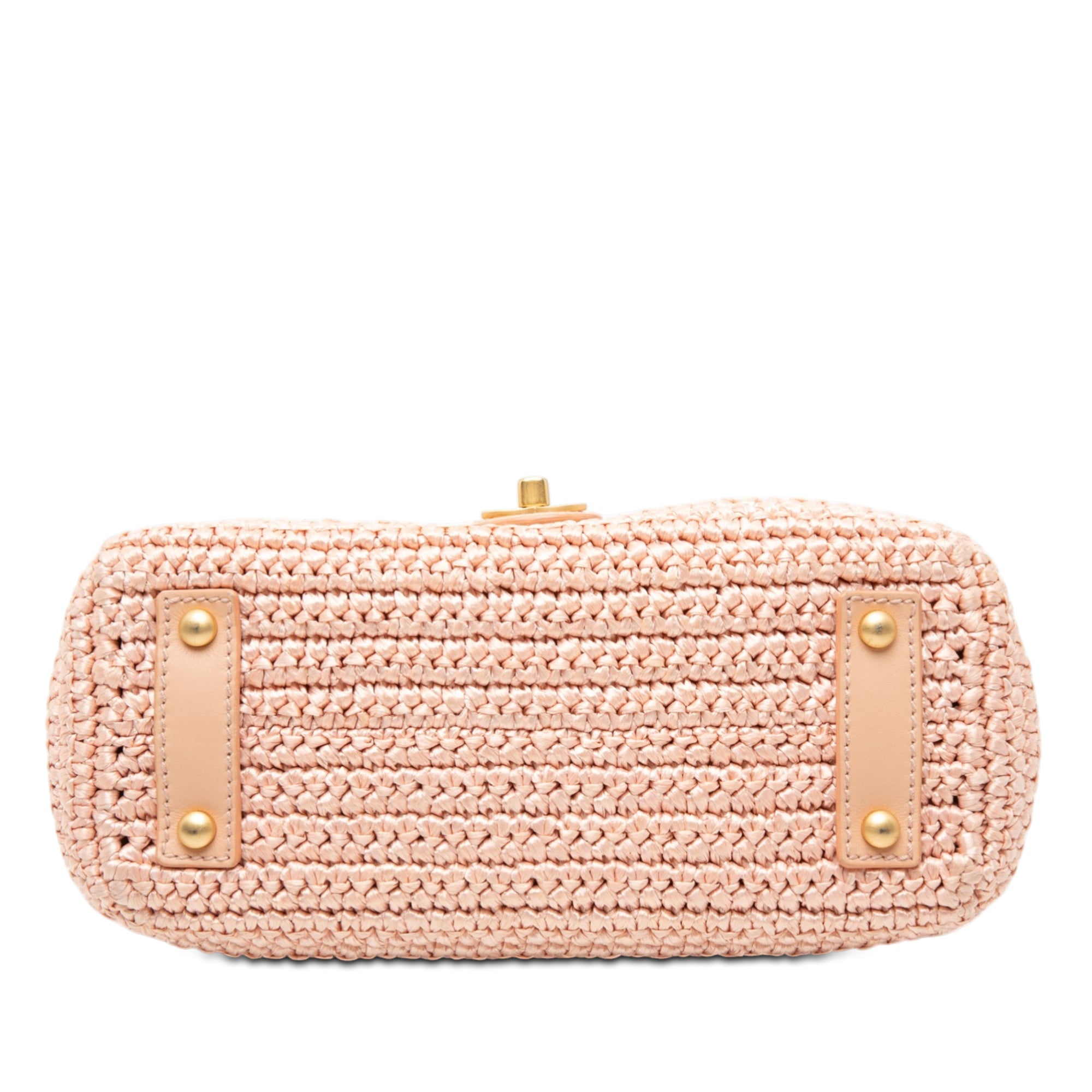 Chanel CC Woven Raffia Flap - image 3