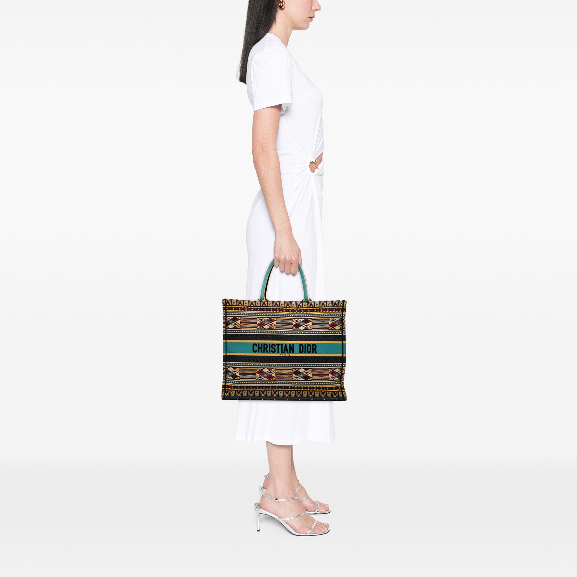 Dior Large Embroidered Canvas Book Tote - image 10