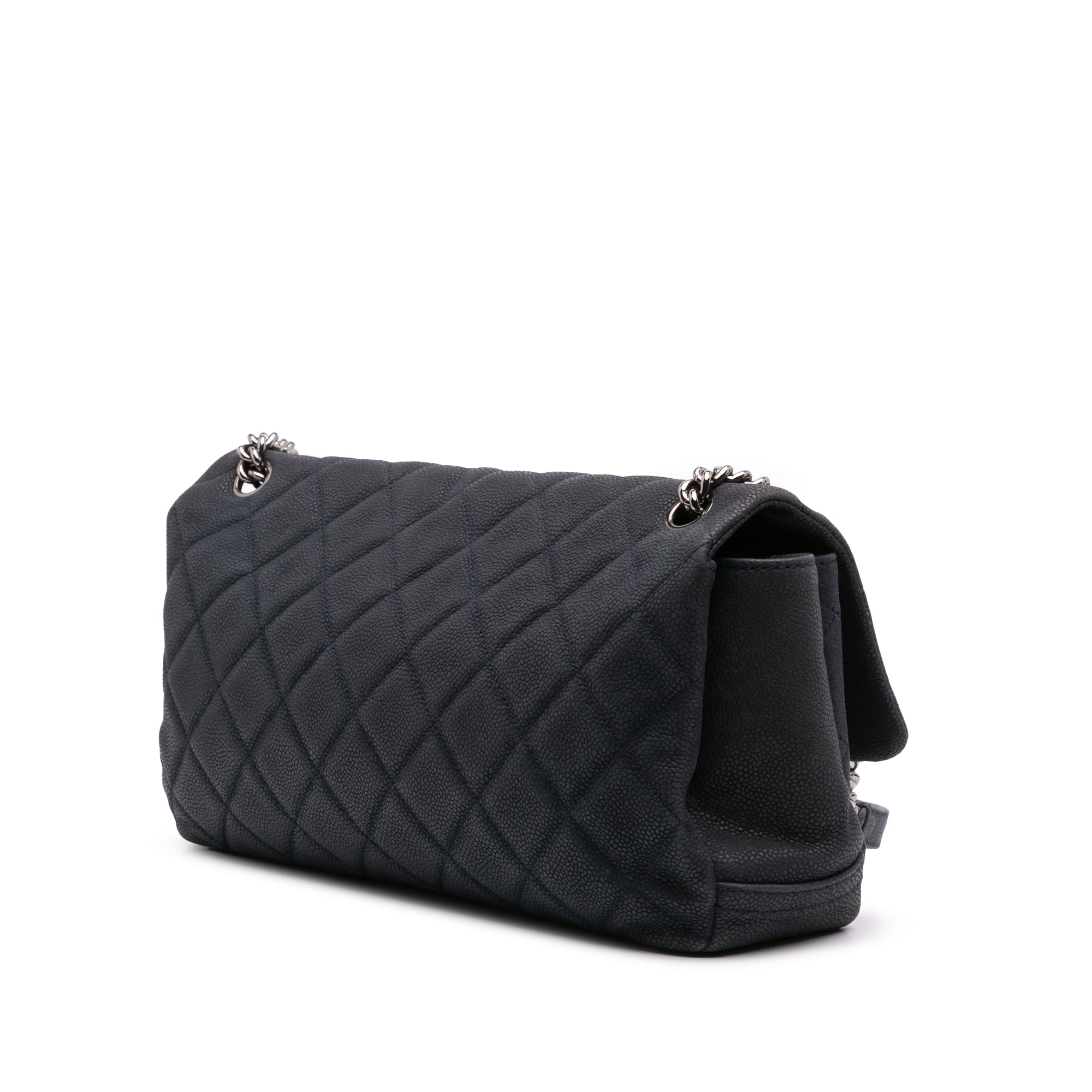 Chanel Quilted Iridescent Caviar Lady Pearly Flap - image 2