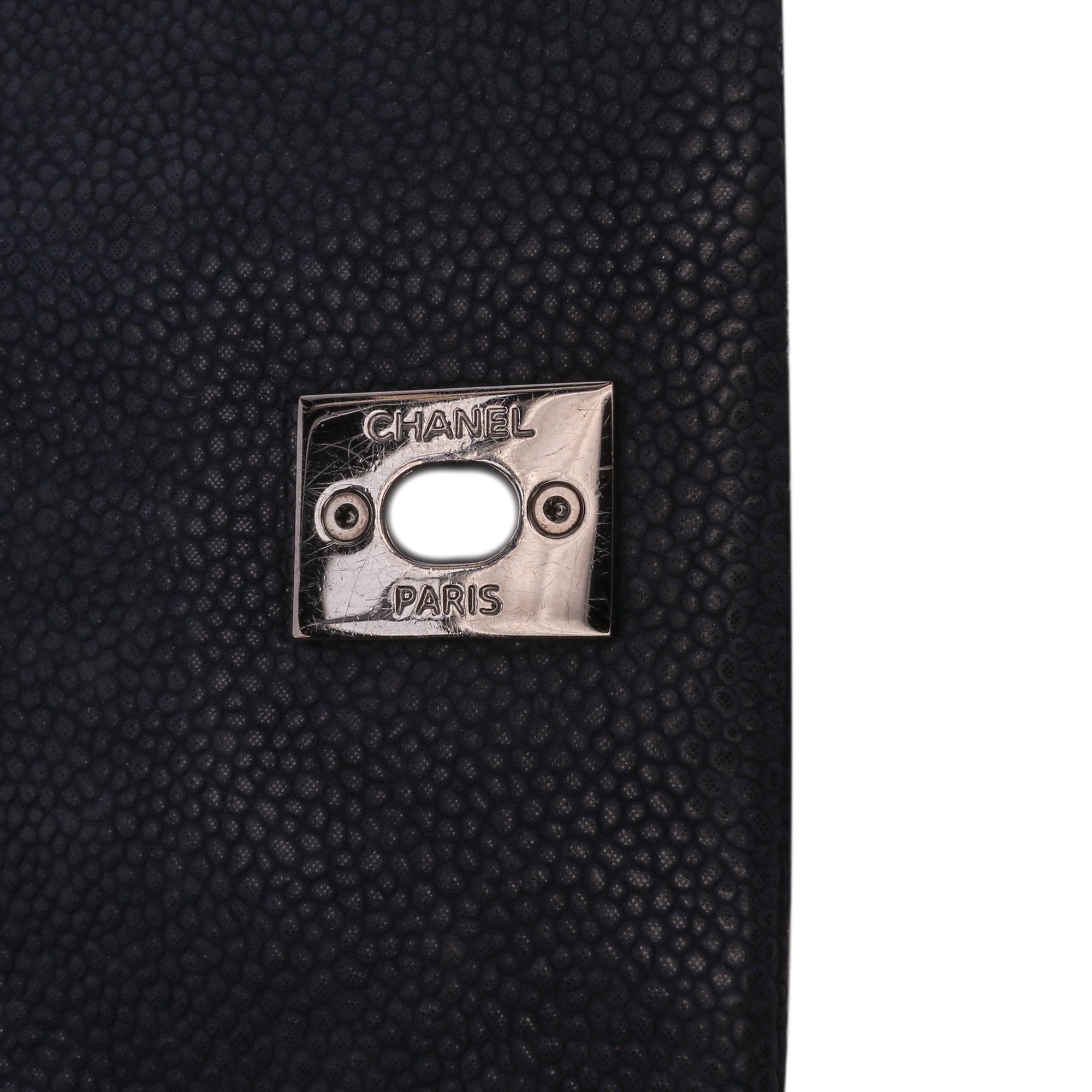 Chanel Quilted Iridescent Caviar Lady Pearly Flap - image 8