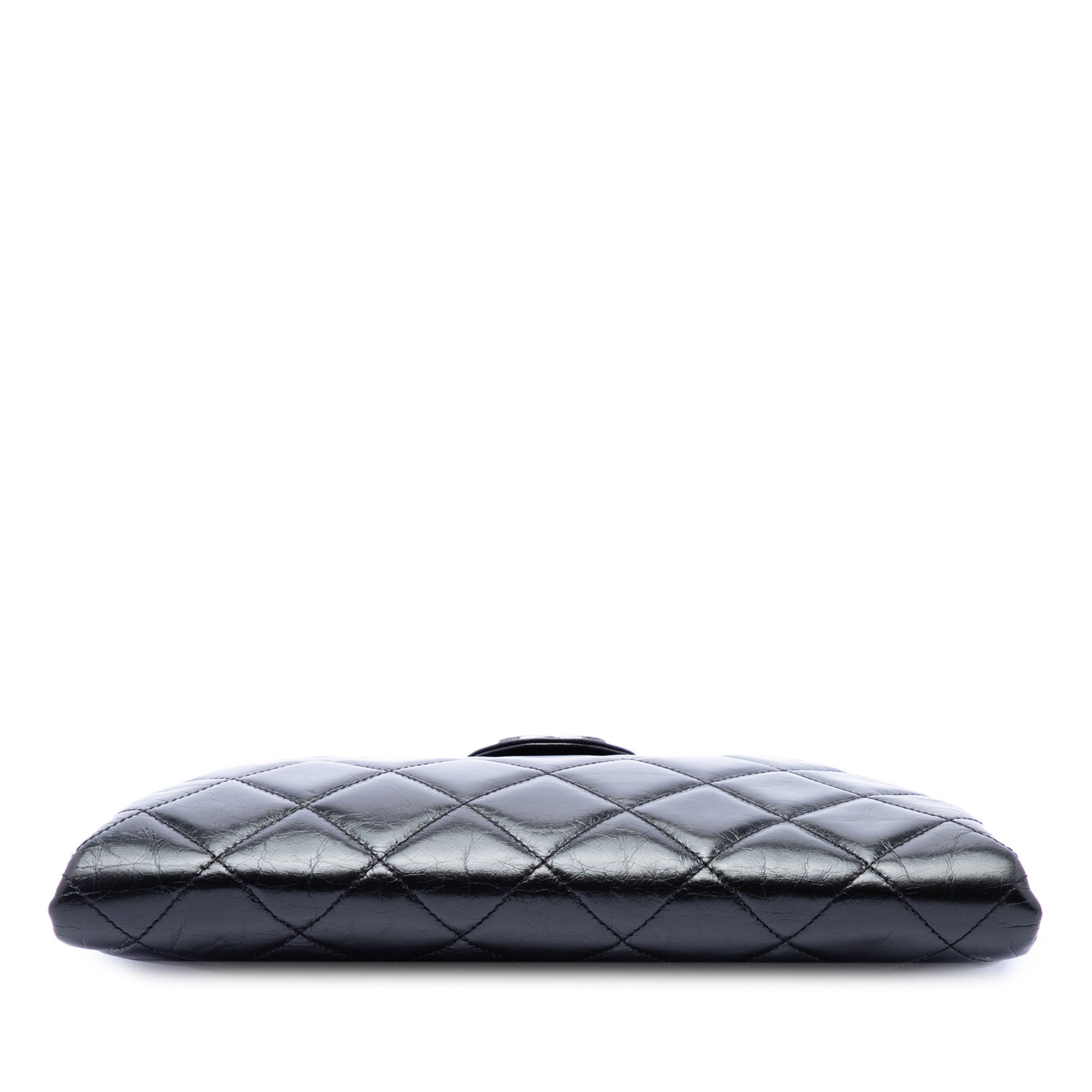 Chanel Quilted Glazed Calfskin Coco Pleats Chain Clutch - image 3