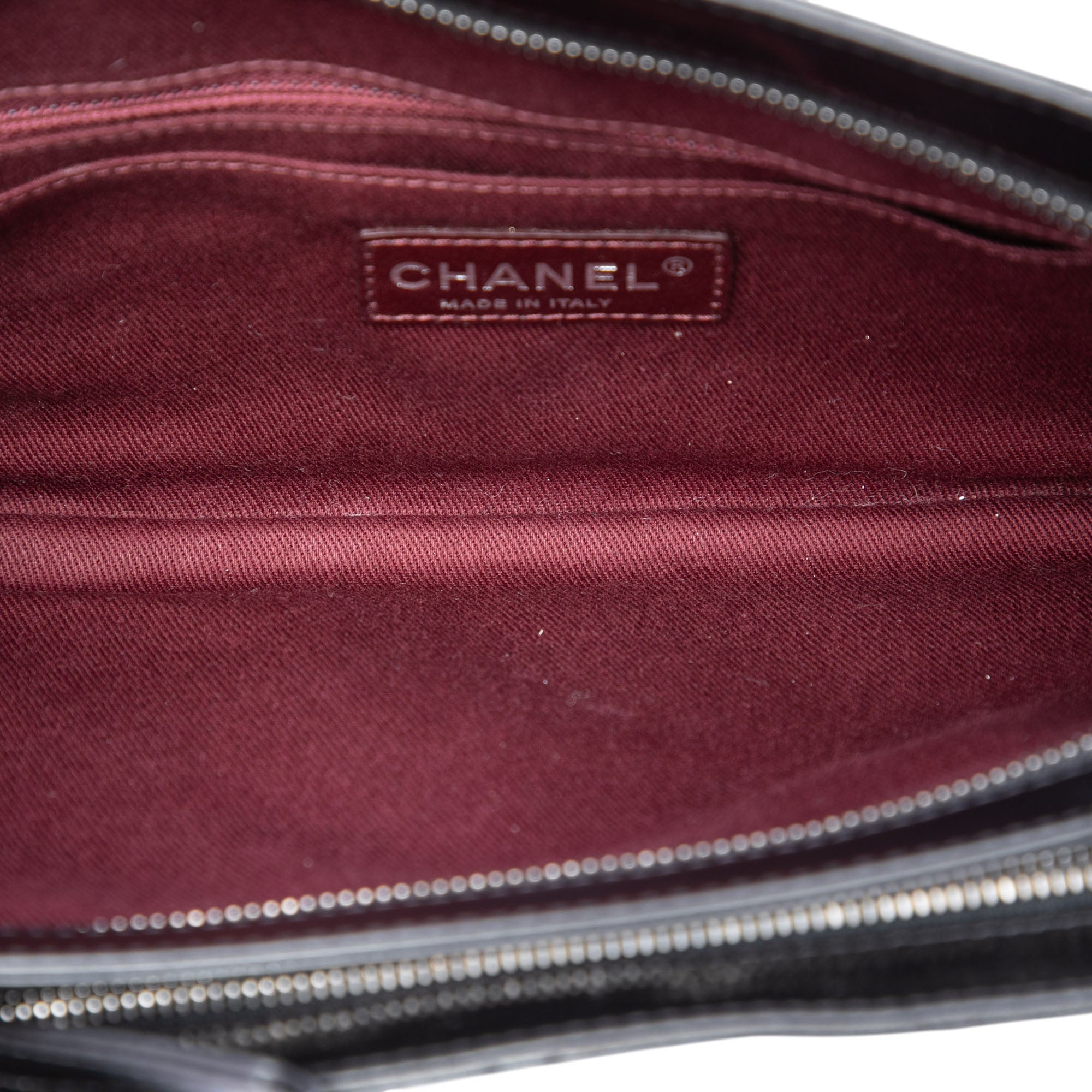 Chanel Quilted Glazed Calfskin Coco Pleats Chain Clutch - image 4