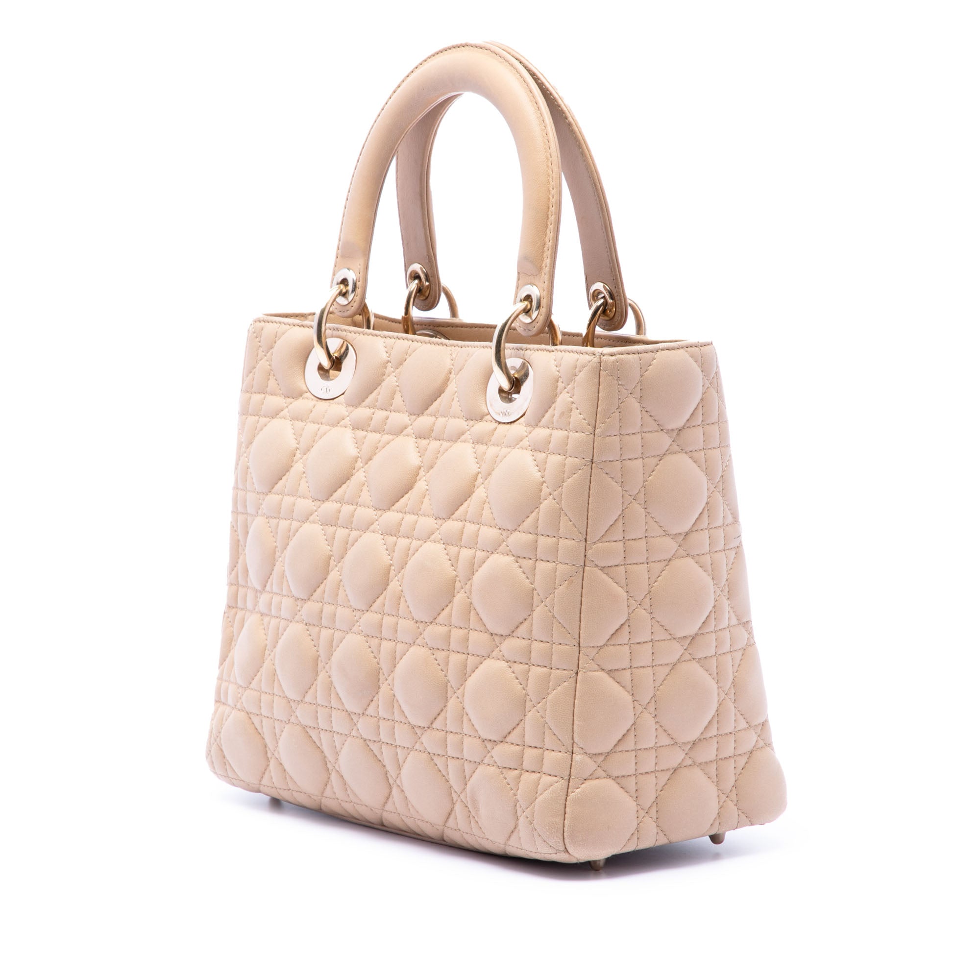 Dior Medium Lambskin Cannage Lady Dior - image 2