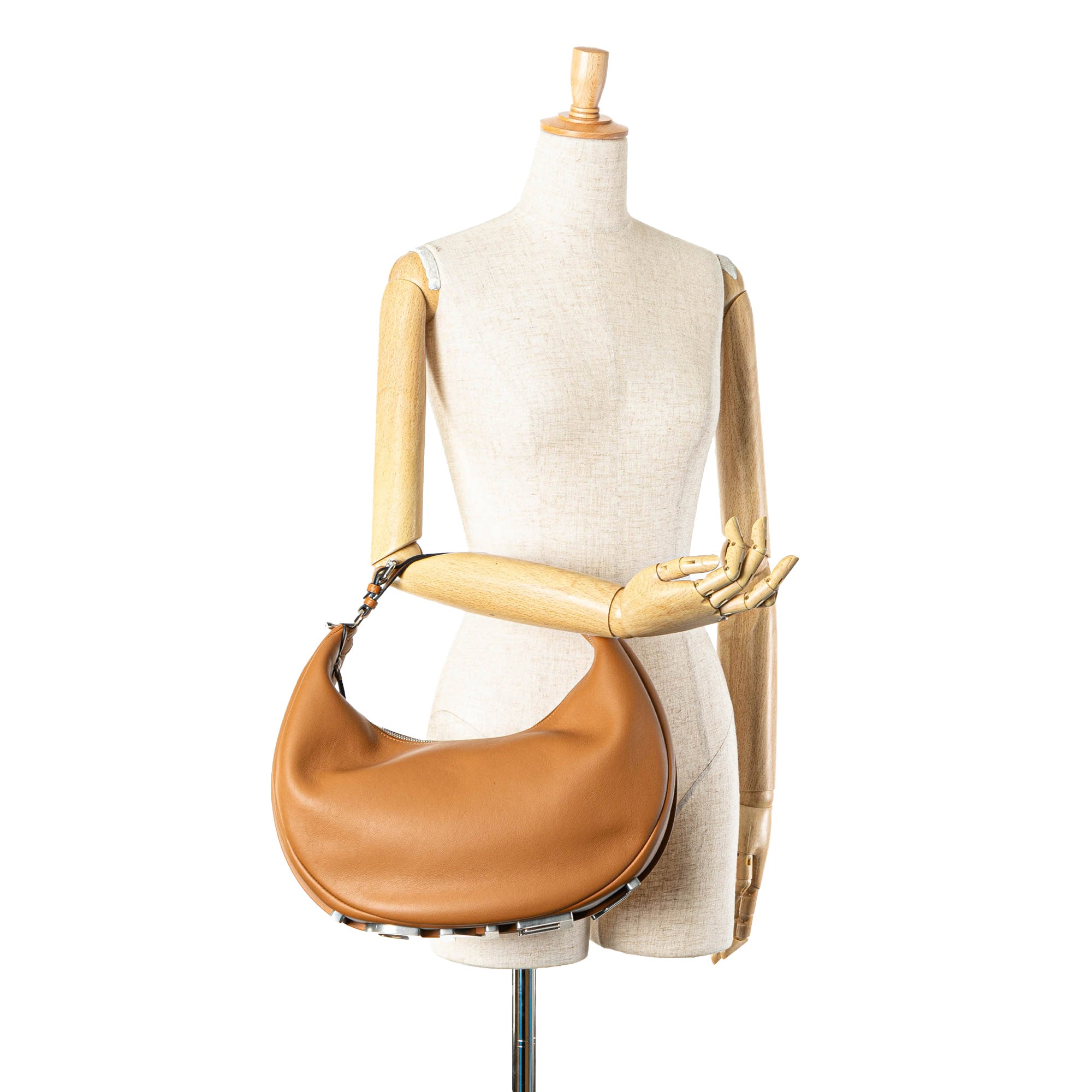 Fendi Medium Leather Fendigraphy Hobo - image 7