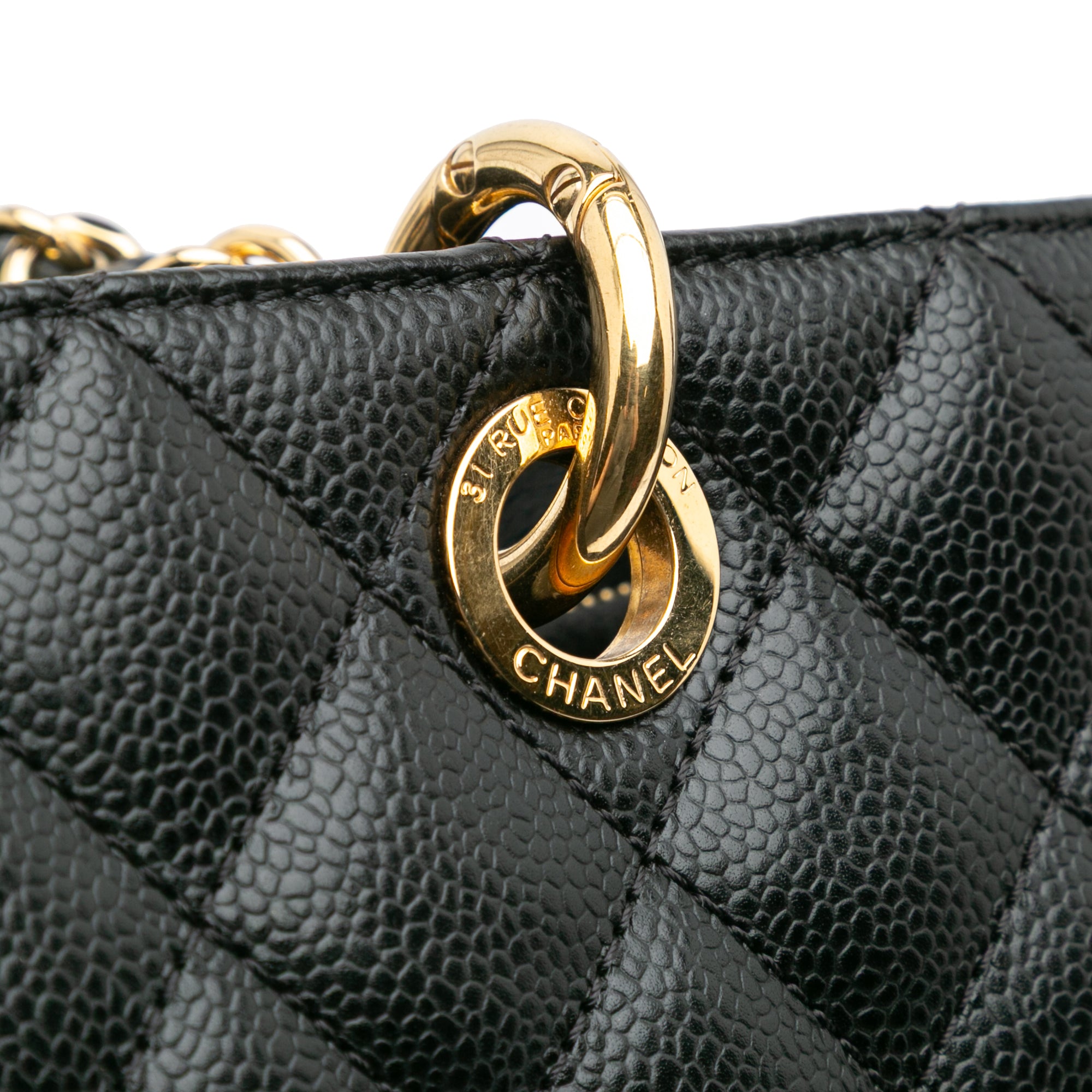 Chanel Caviar Grand Shopping Tote - image 7
