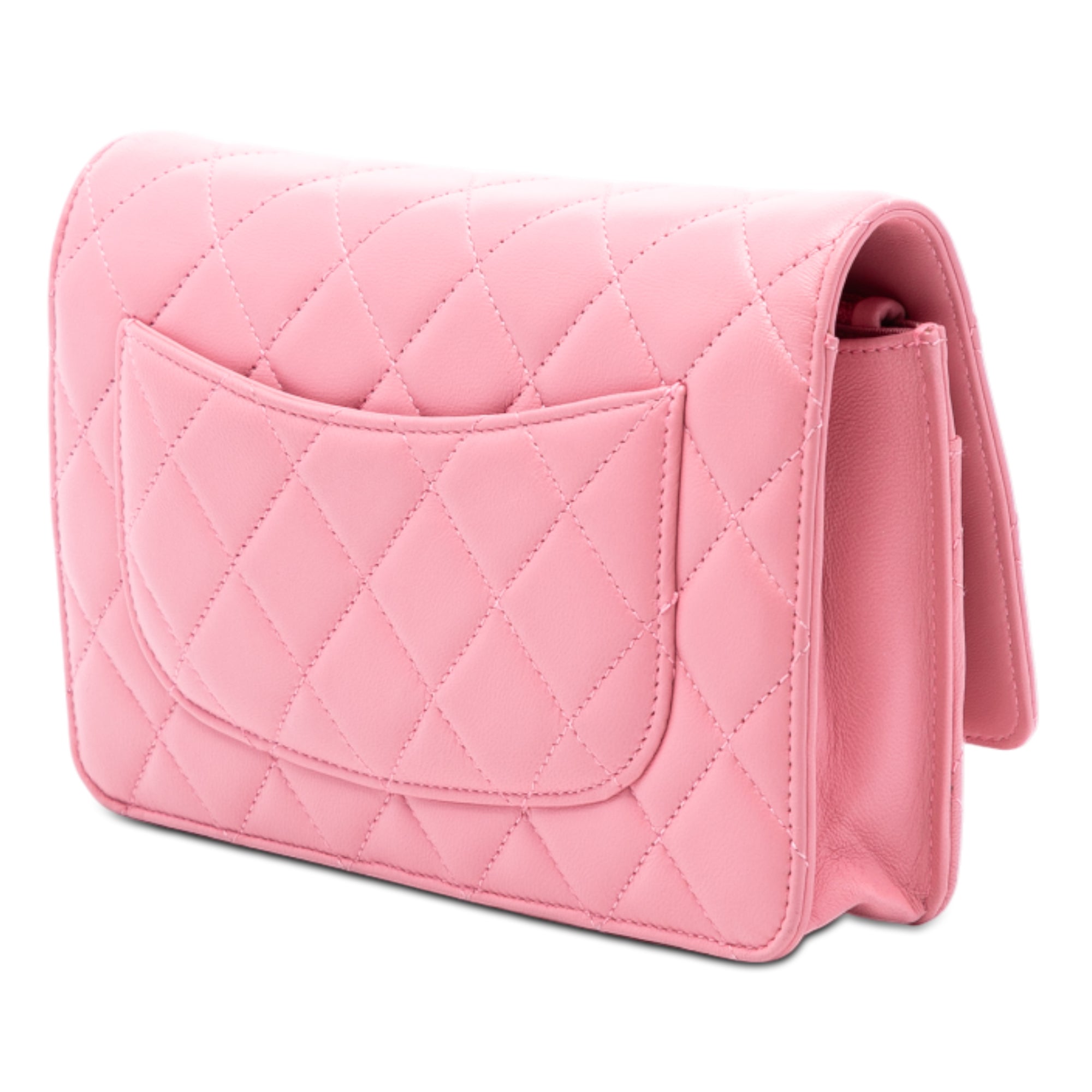 Chanel CC Quilted Lambskin Wallet On Chain - image 2