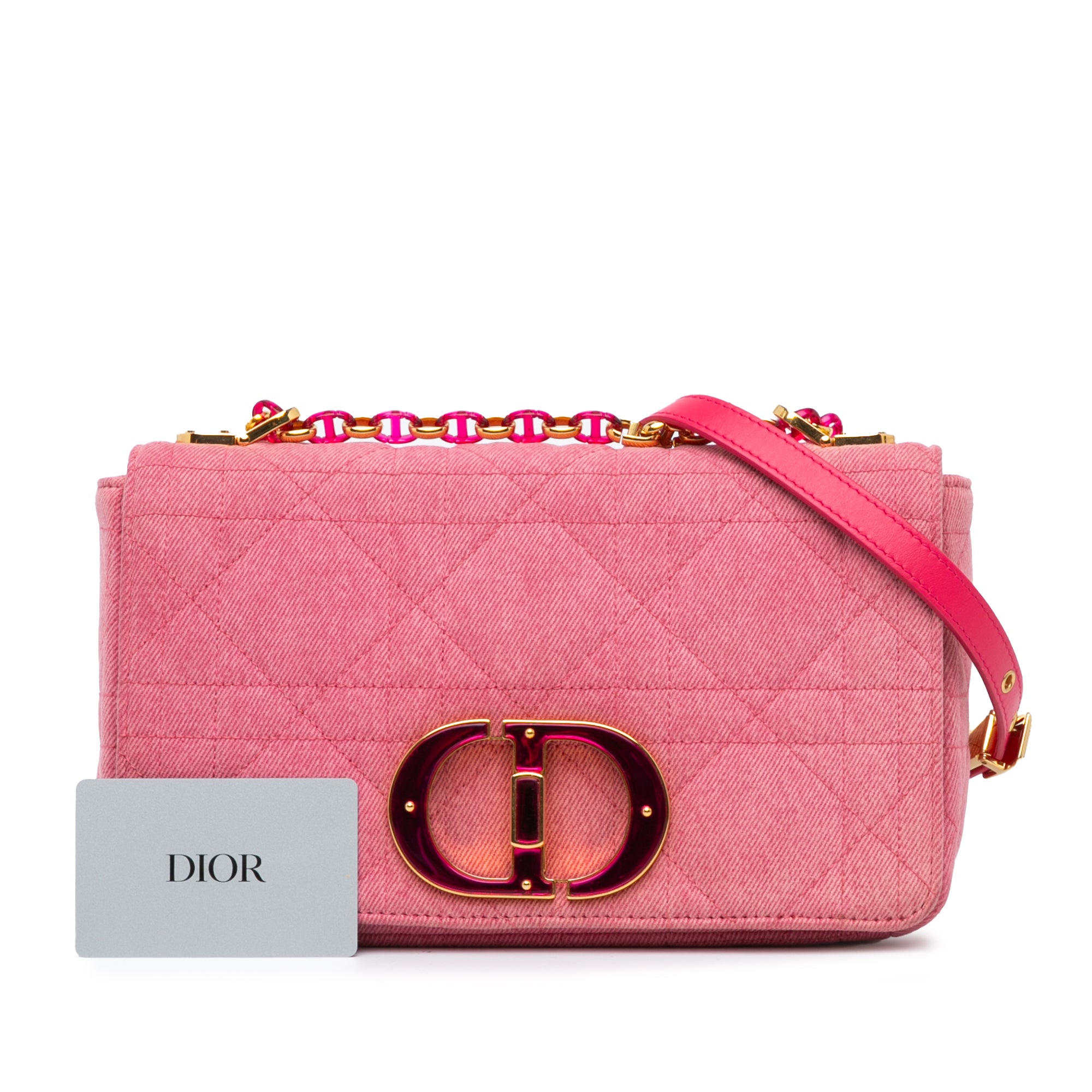 Dior Medium Denim Macrocannage Caro Bag - image 8