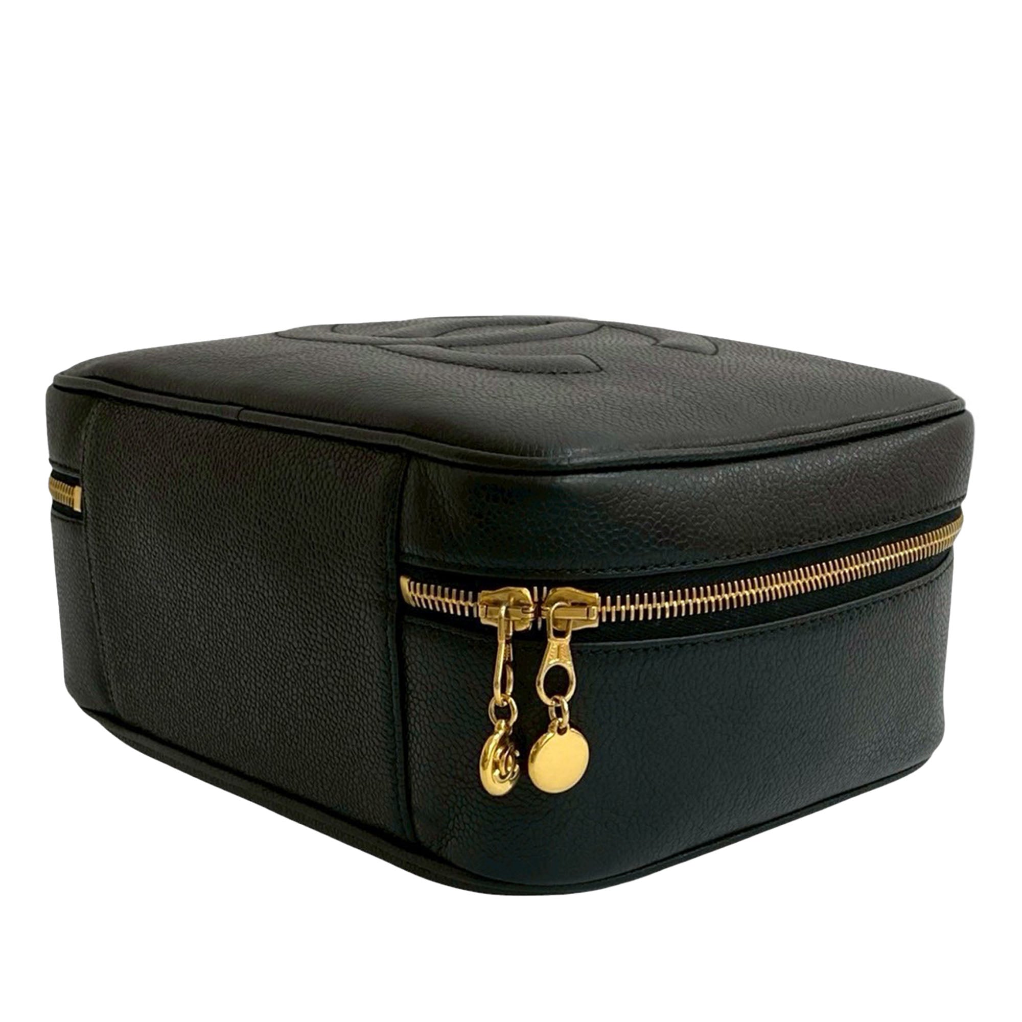 Chanel CC Caviar Vanity Case - image 6