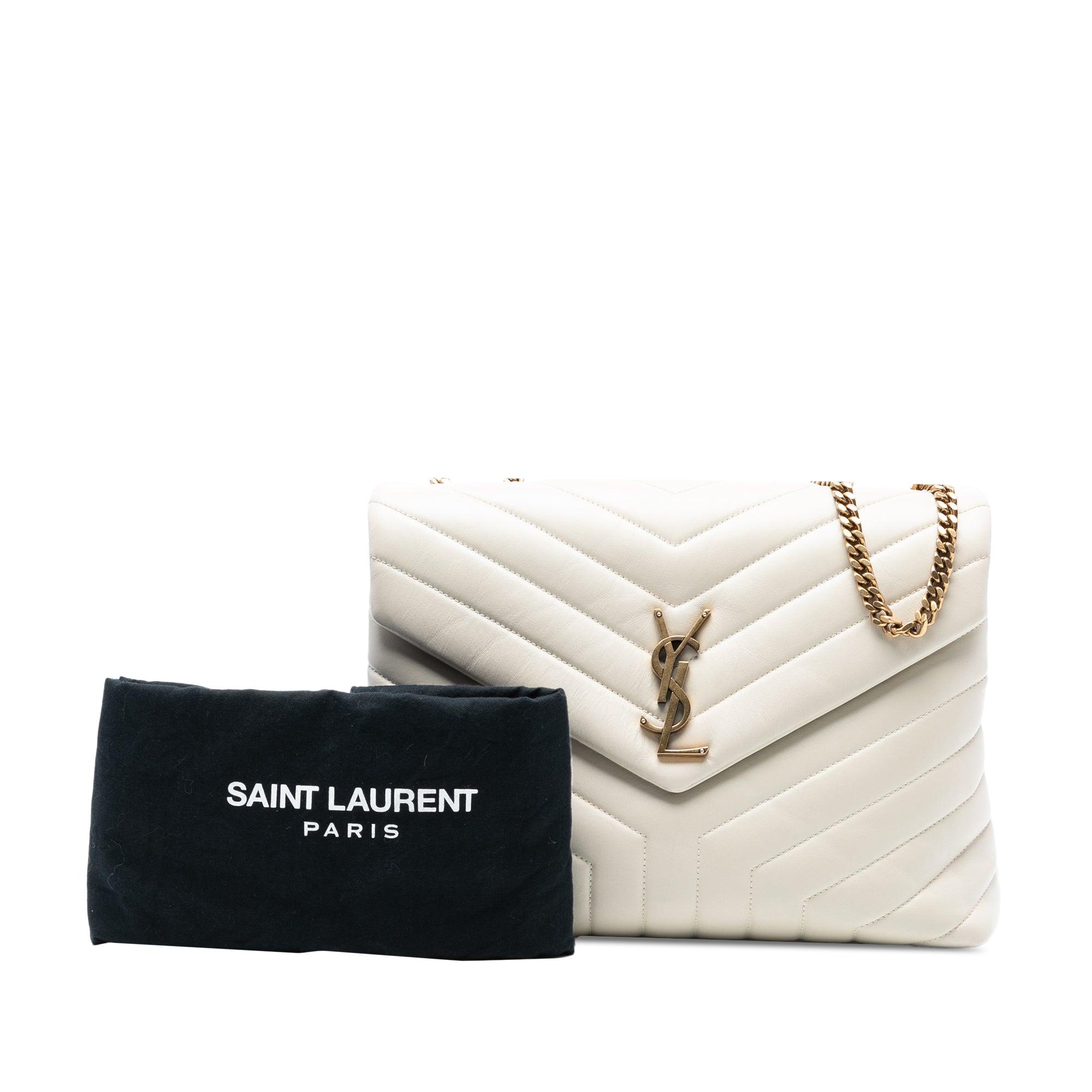 Saint Laurent Large Matelasse Calfskin Monogram LouLou Shoulder Bag - image 6
