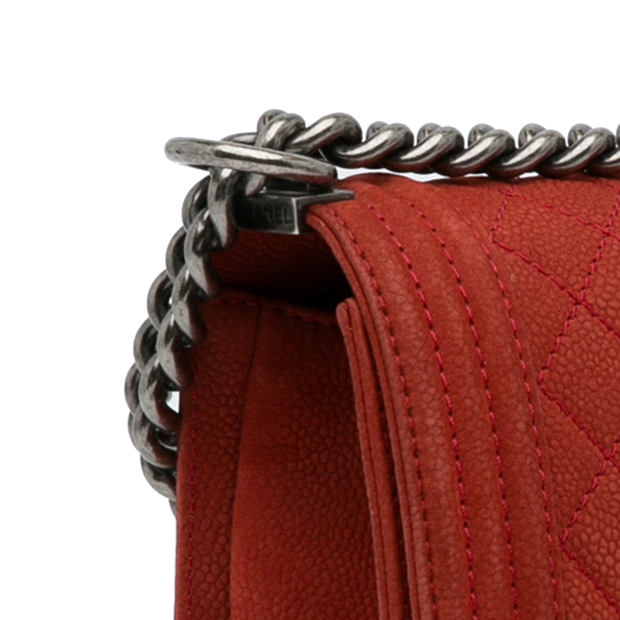 Chanel Old Medium Quilted Caviar Boy Flap - image 10