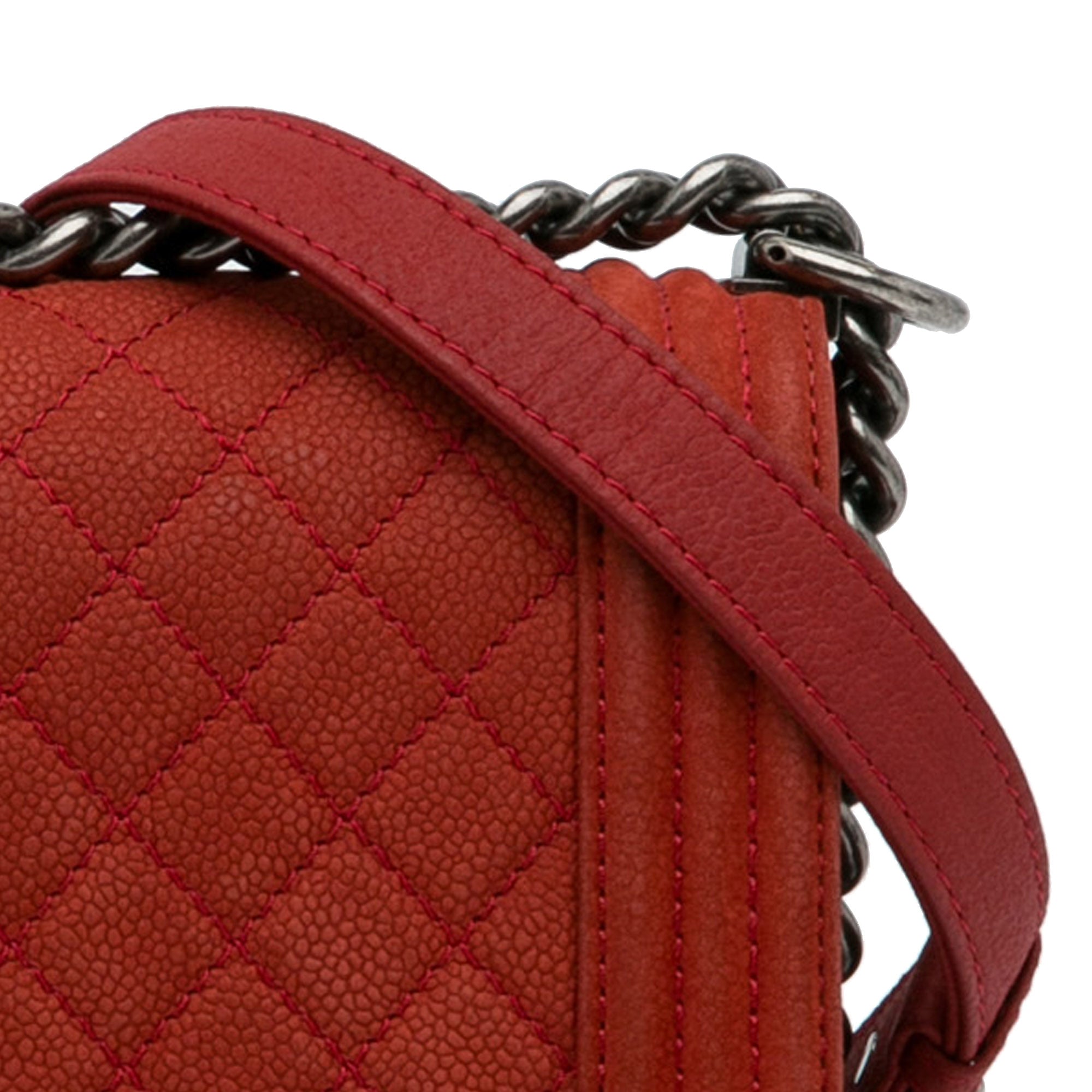 Chanel Old Medium Quilted Caviar Boy Flap - image 11