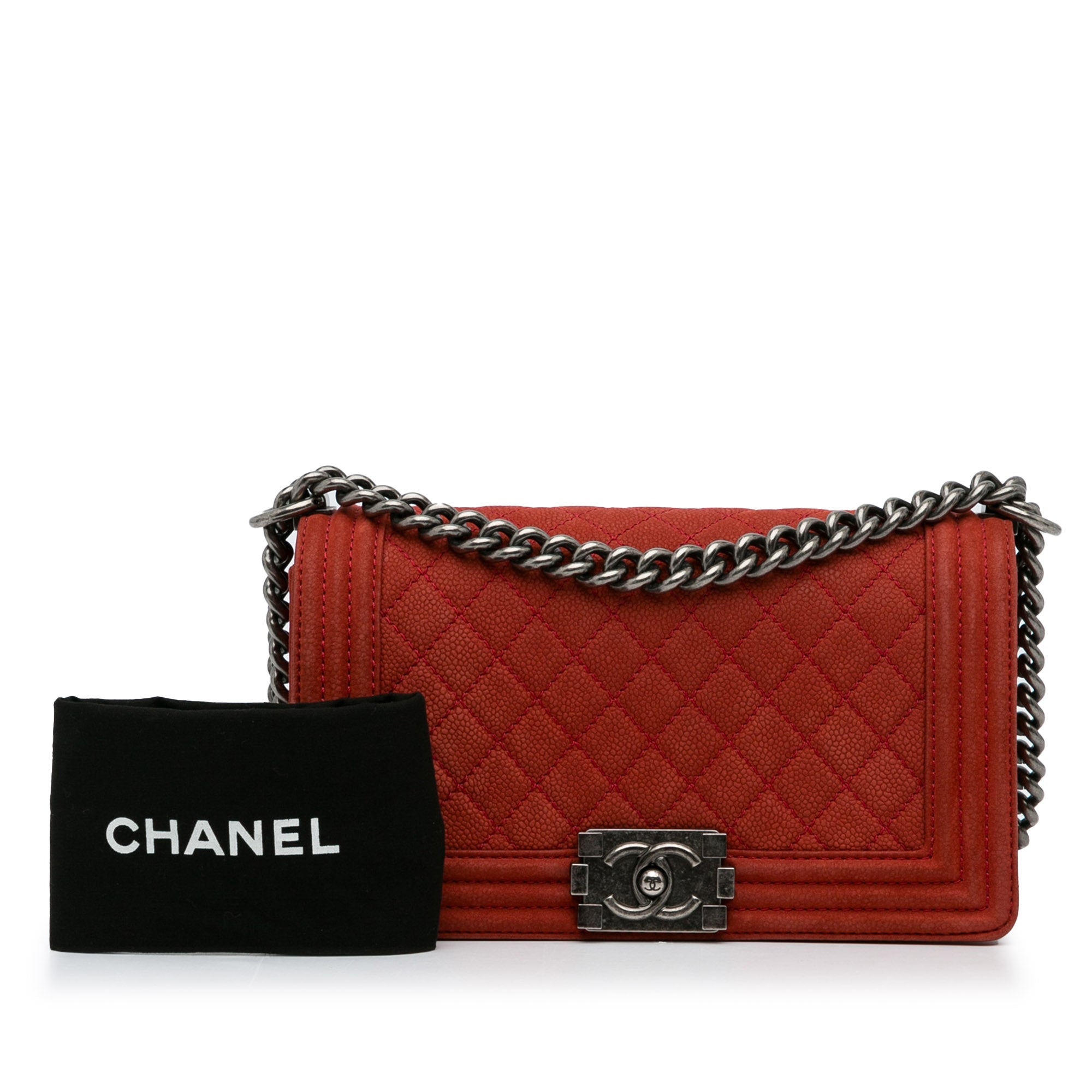 Chanel Old Medium Quilted Caviar Boy Flap - image 13