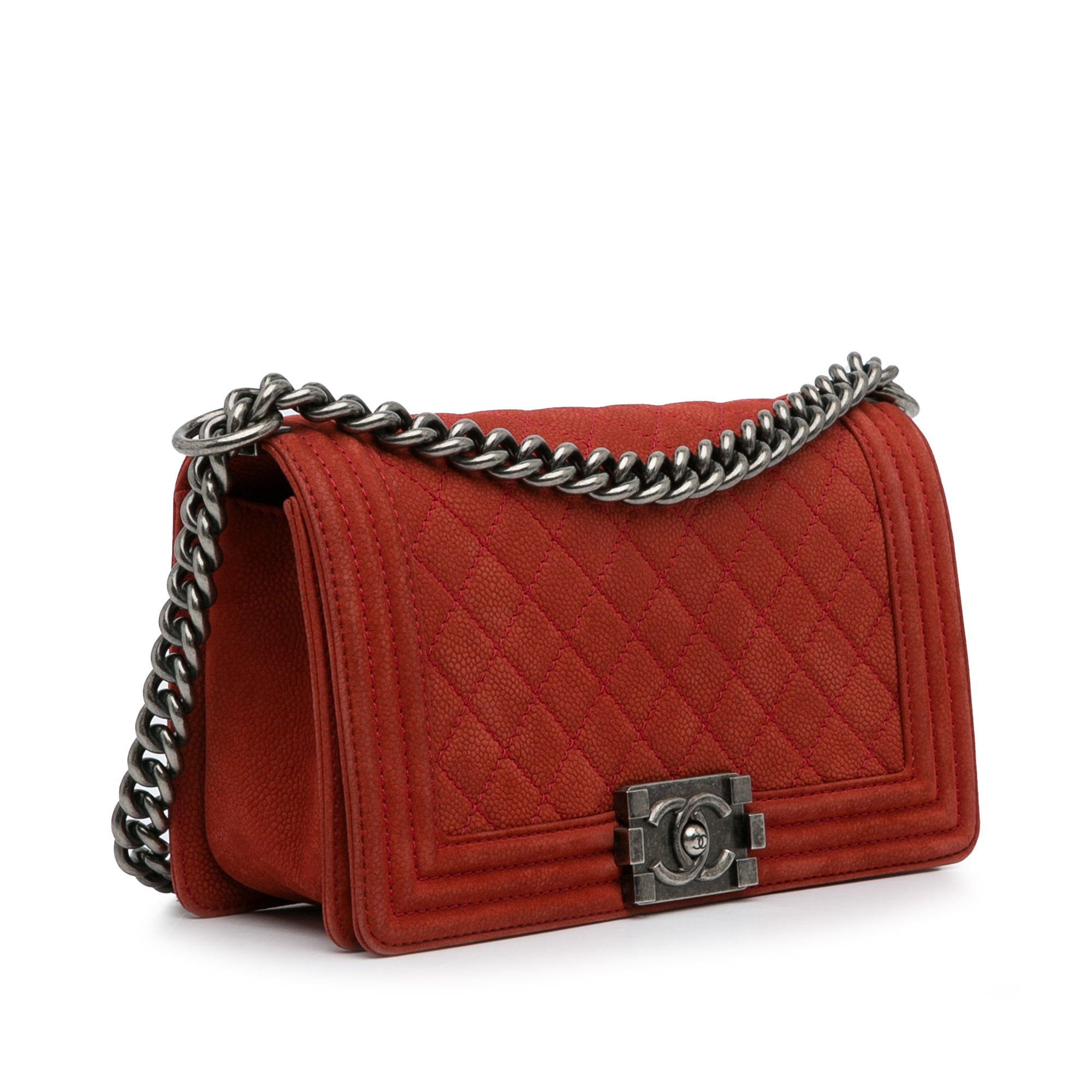 Chanel Old Medium Quilted Caviar Boy Flap - image 2