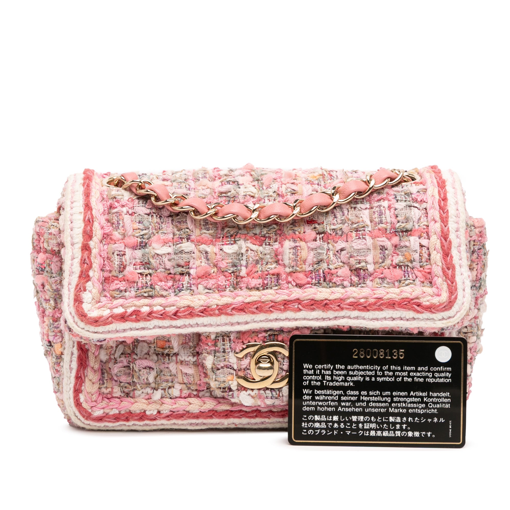 Chanel Mini Rectangular Classic Tweed Braided Single Flap - image 11