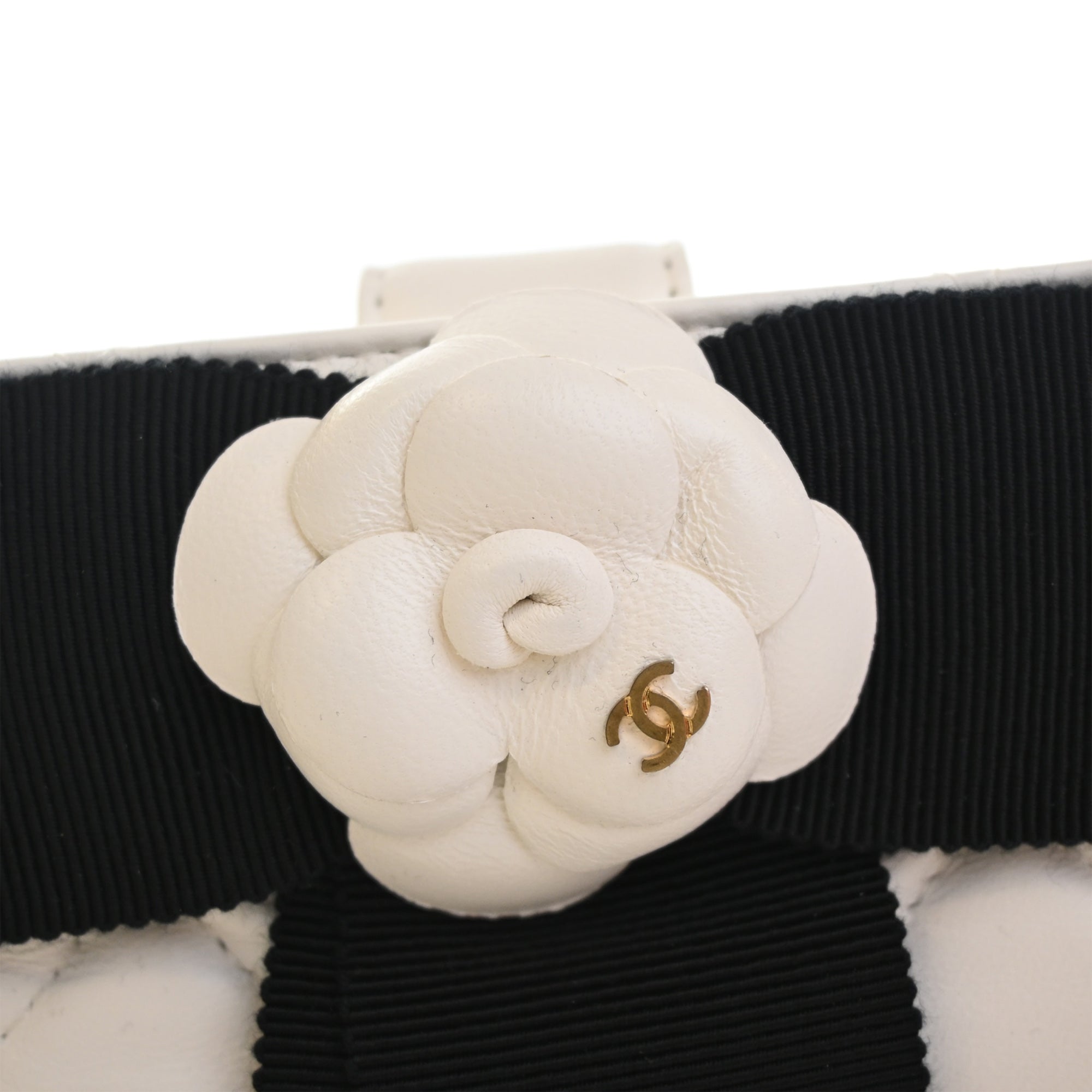 Chanel Mini Lambskin Round Camellia Clutch - image 10
