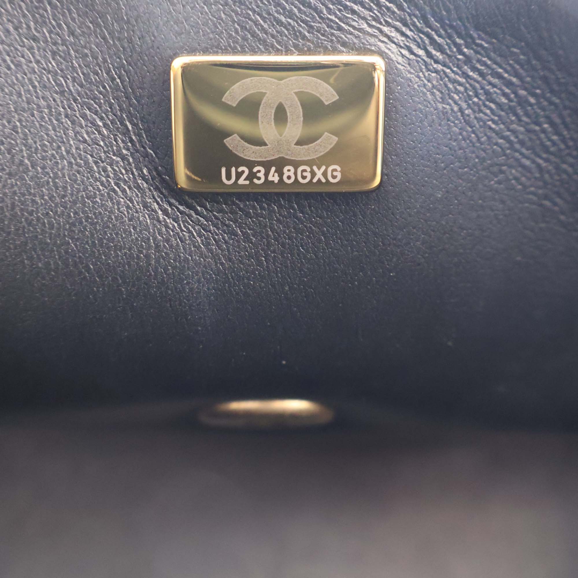 Chanel CC Quilted Lambskin Metal Twist Top Handle Flap - image 5