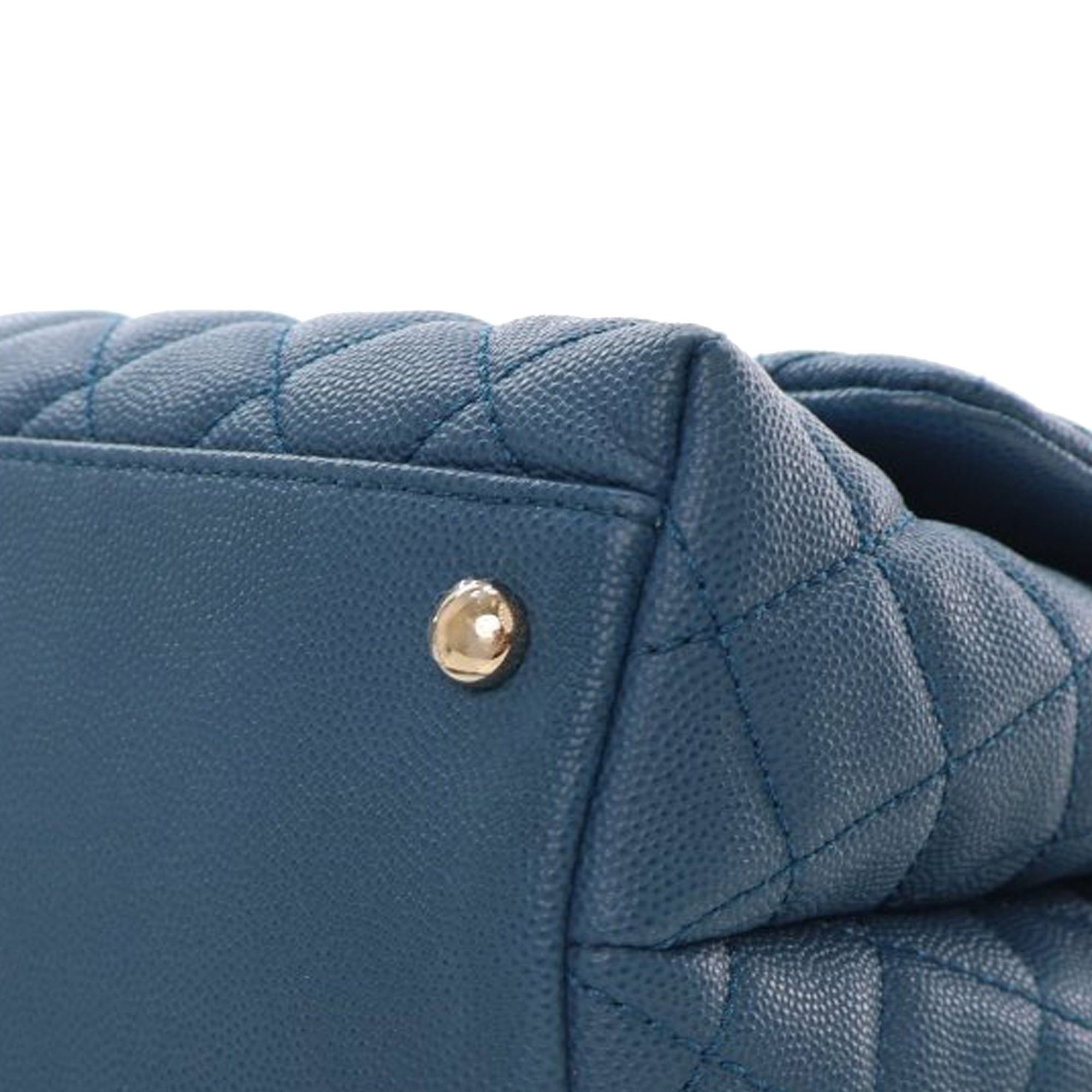 Chanel Small Caviar Coco Top Handle Bag - image 10
