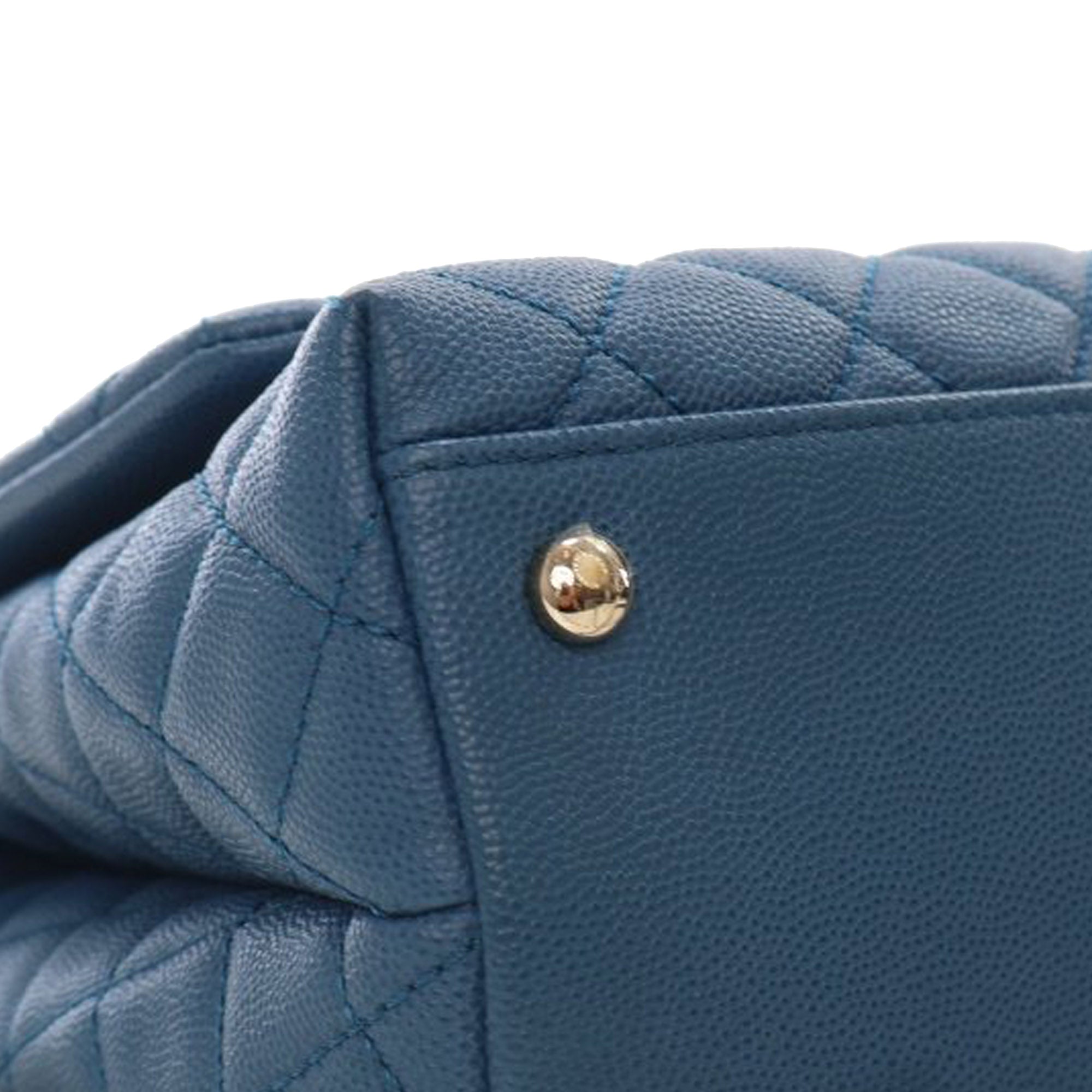 Chanel Small Caviar Coco Top Handle Bag - image 11