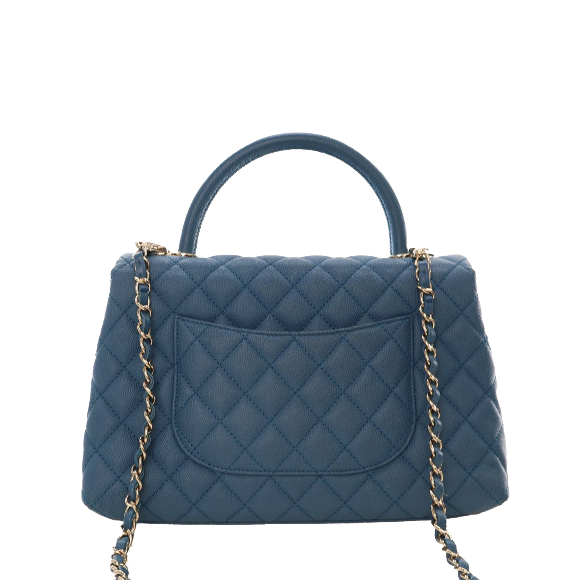 Chanel Small Caviar Coco Top Handle Bag - image 2
