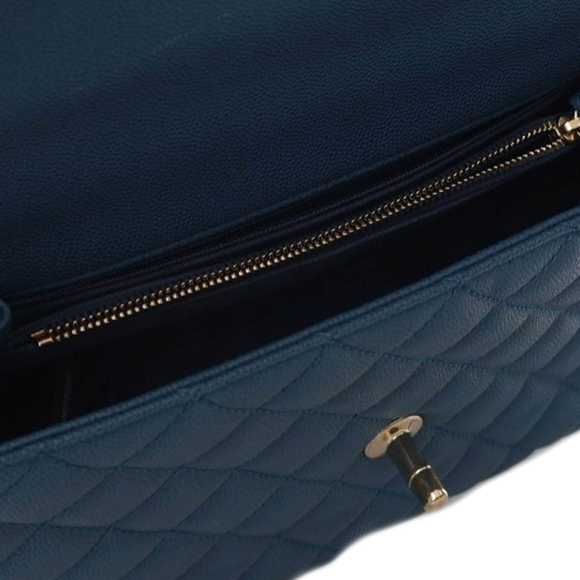 Chanel Small Caviar Coco Top Handle Bag - image 4