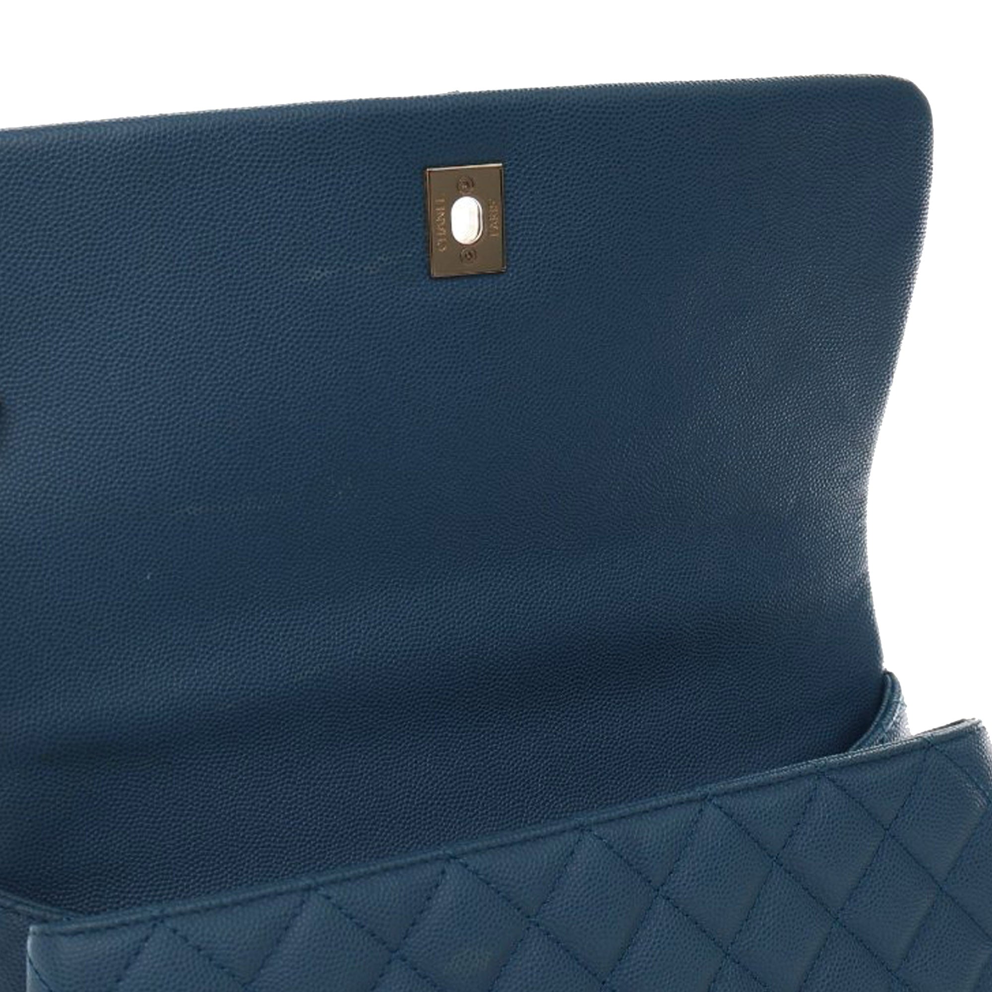 Chanel Small Caviar Coco Top Handle Bag - image 7
