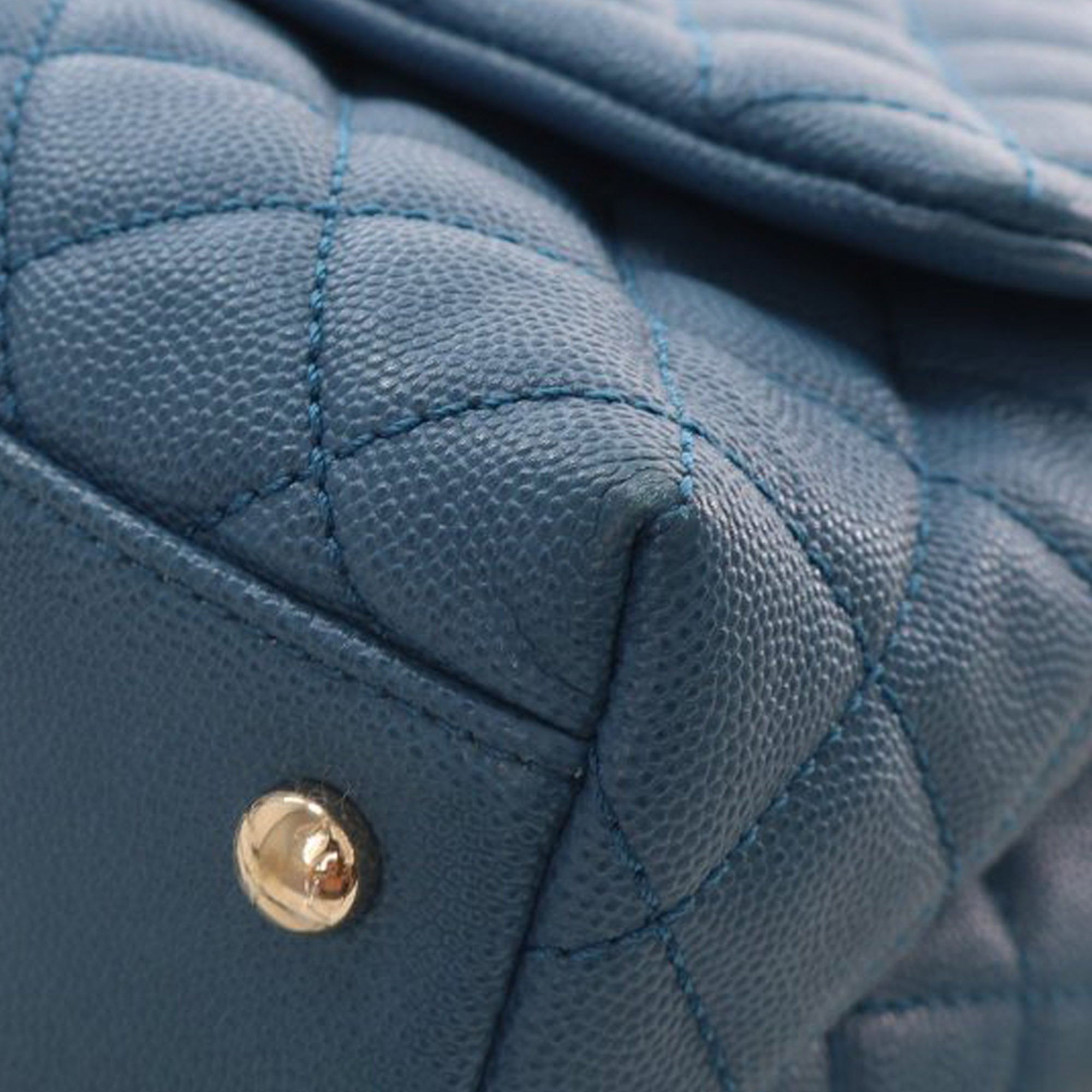 Chanel Small Caviar Coco Top Handle Bag - image 8