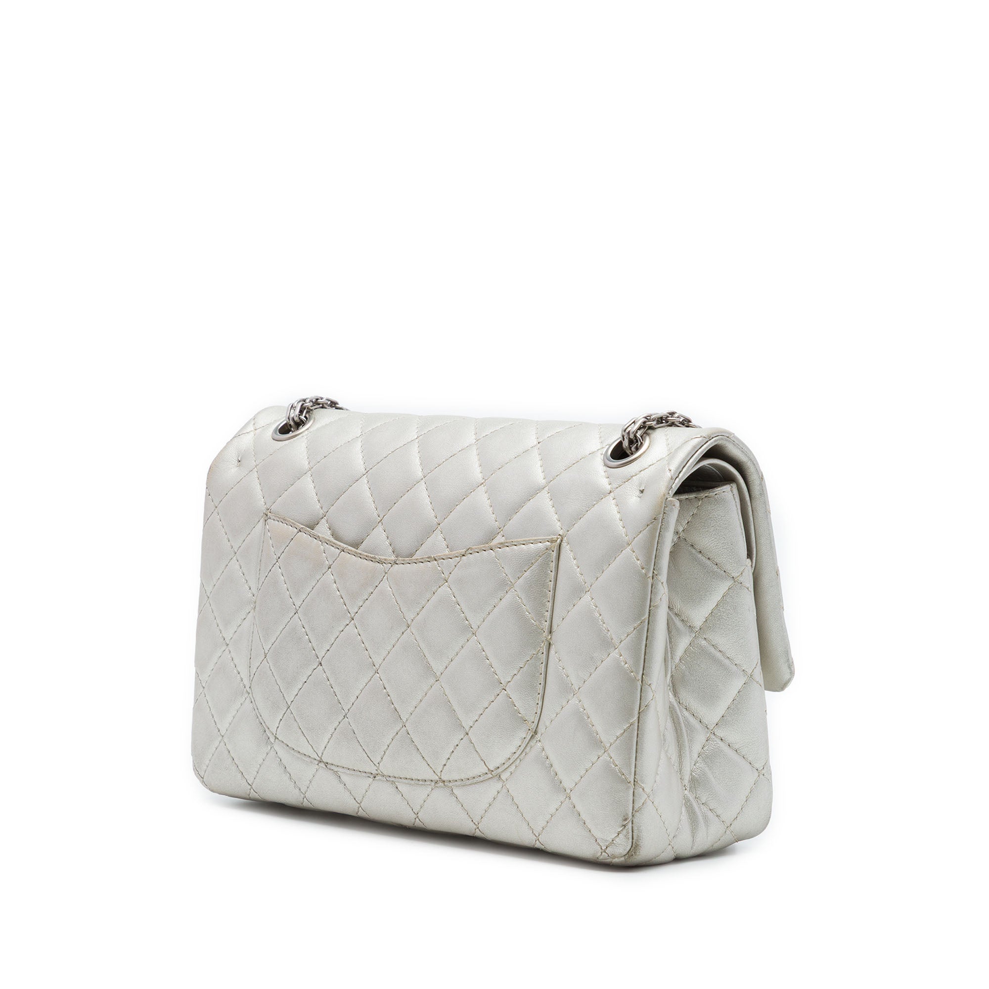 Chanel Quilted Metallic Aged Calfskin Reissue 2.55 Double Flap 226 - image 2