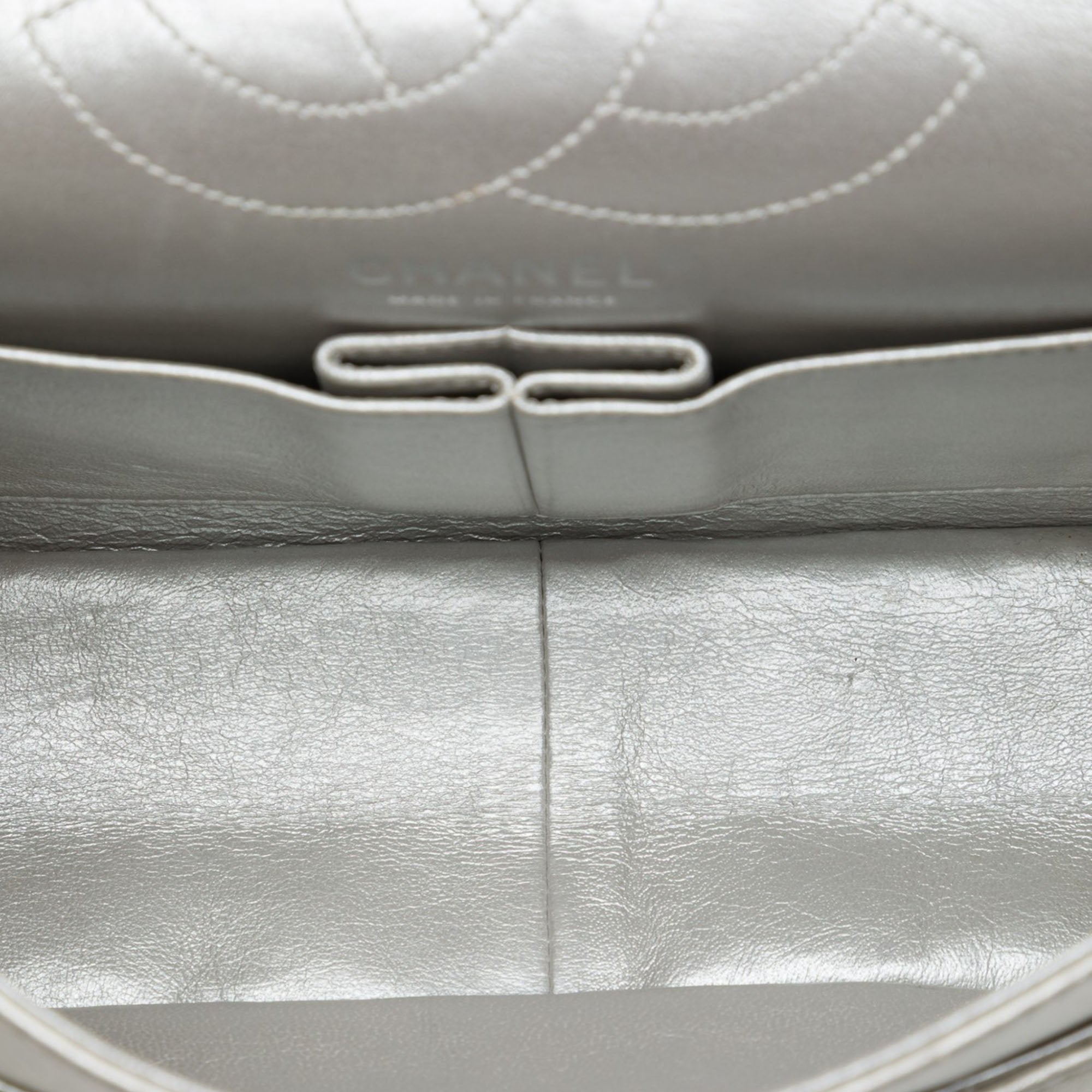 Chanel Quilted Metallic Aged Calfskin Reissue 2.55 Double Flap 226 - image 4