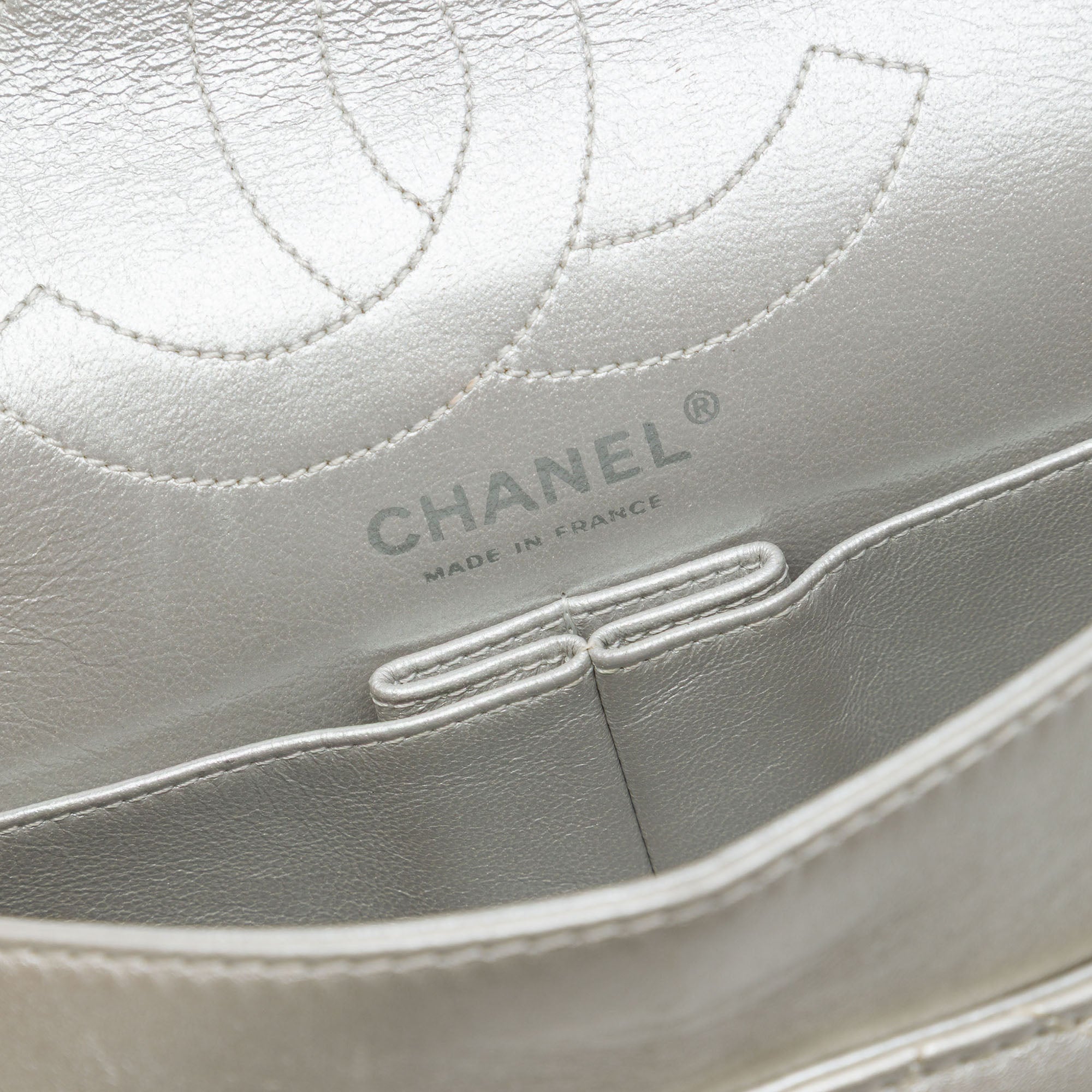 Chanel Quilted Metallic Aged Calfskin Reissue 2.55 Double Flap 226 - image 5