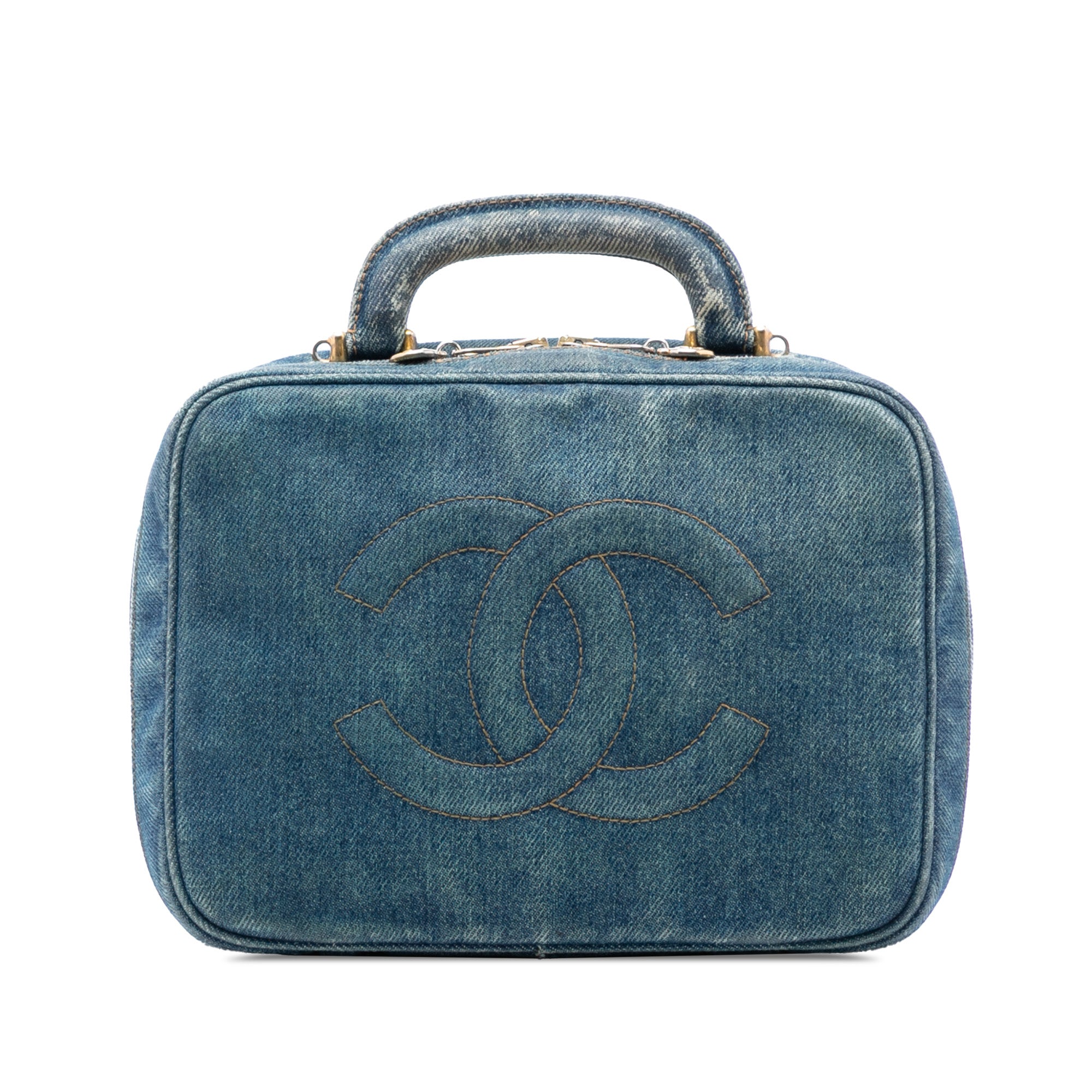 Chanel CC Denim Vanity Bag - image 1