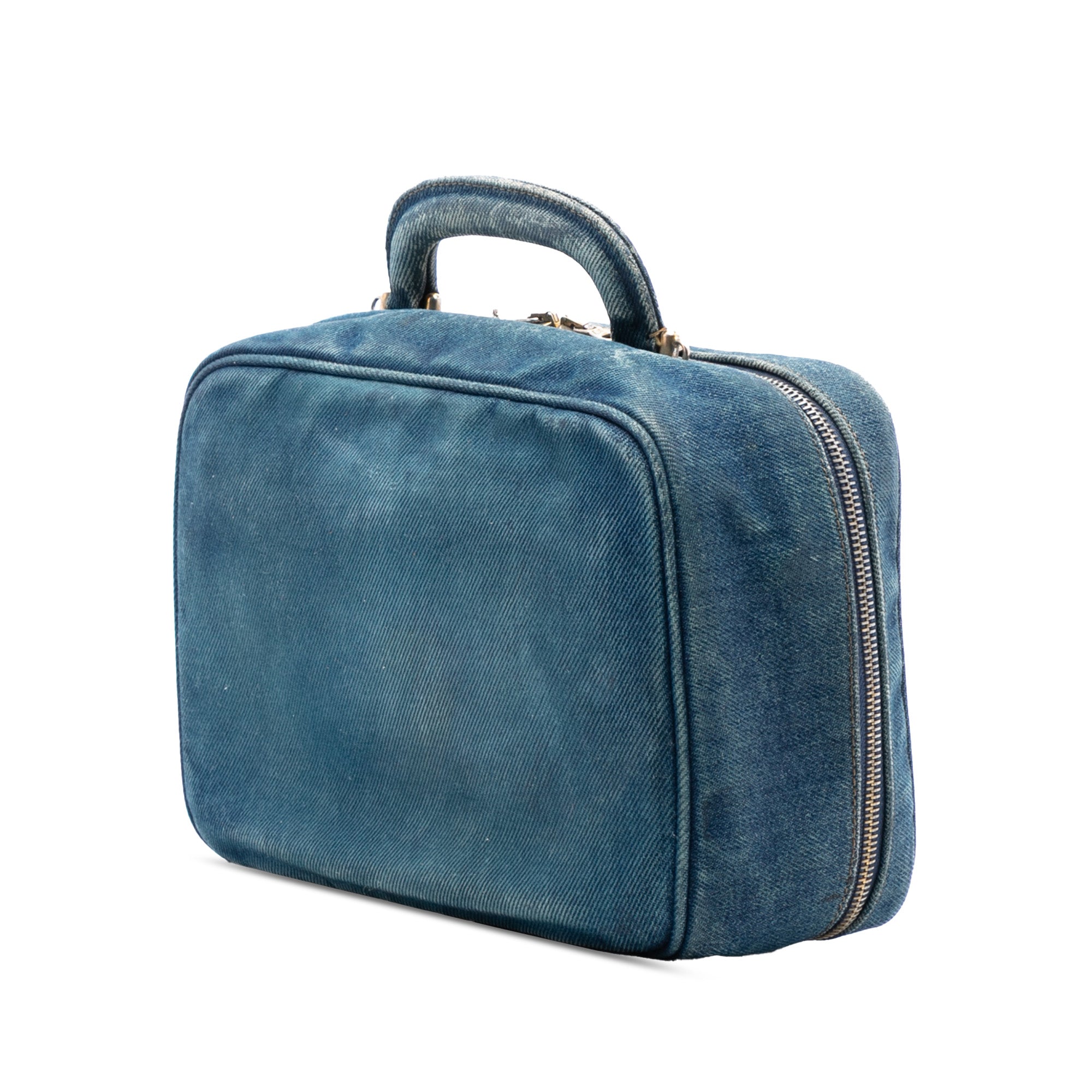 Chanel CC Denim Vanity Bag - image 2