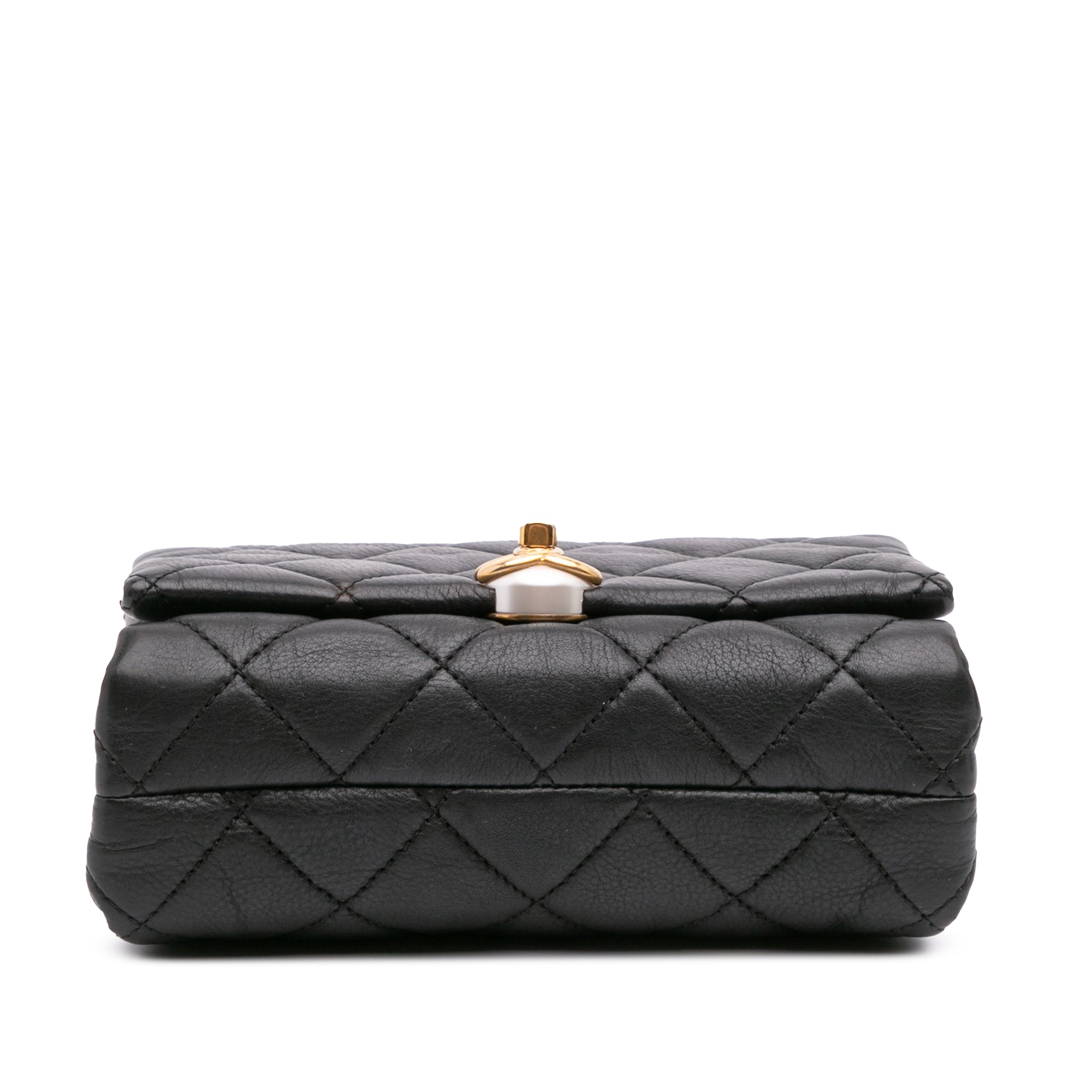 Chanel Mini Quilted Calfskin Pearl CC Accordion Flap - image 3