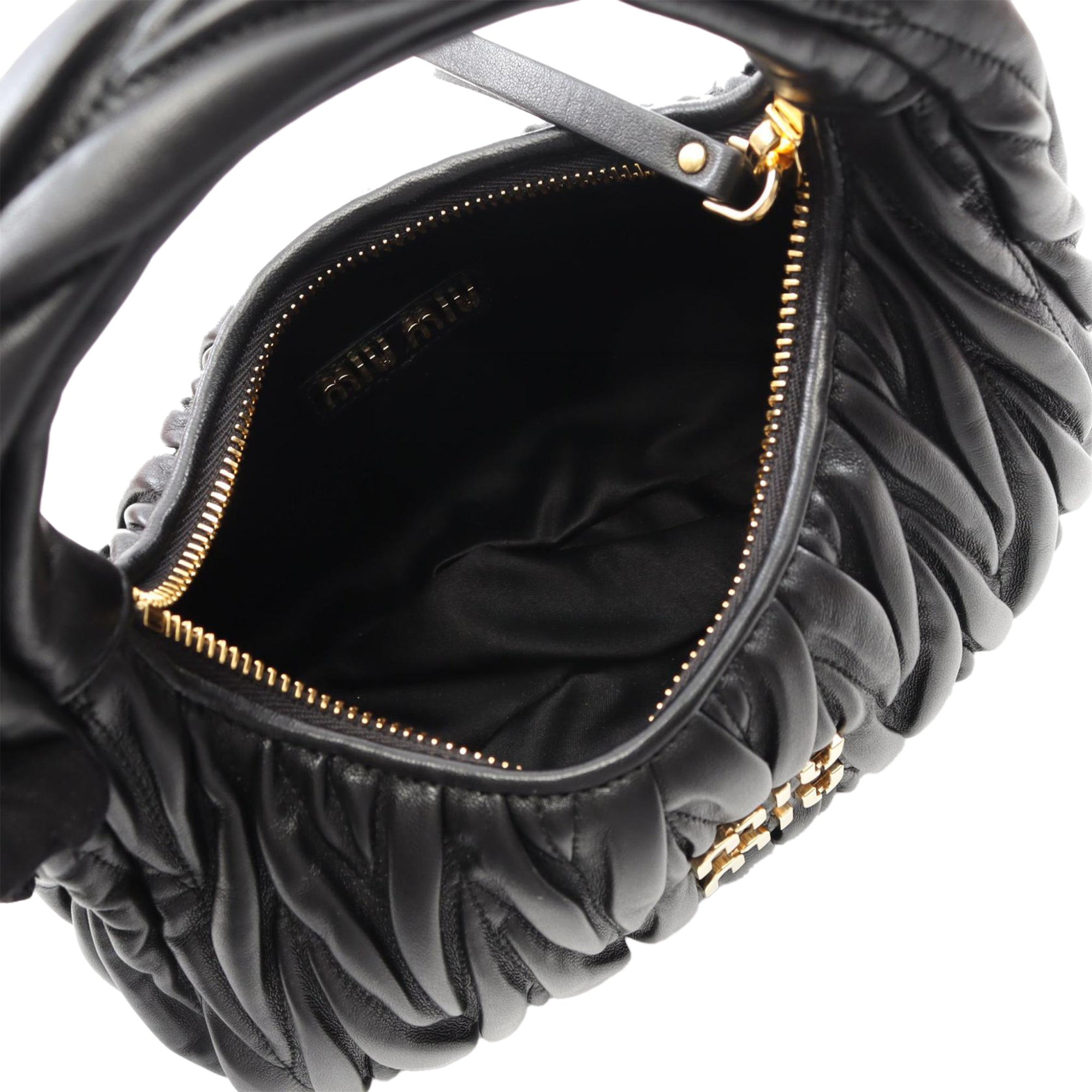 Miu Miu Leather Matelasse Wonder Satchel - image 3
