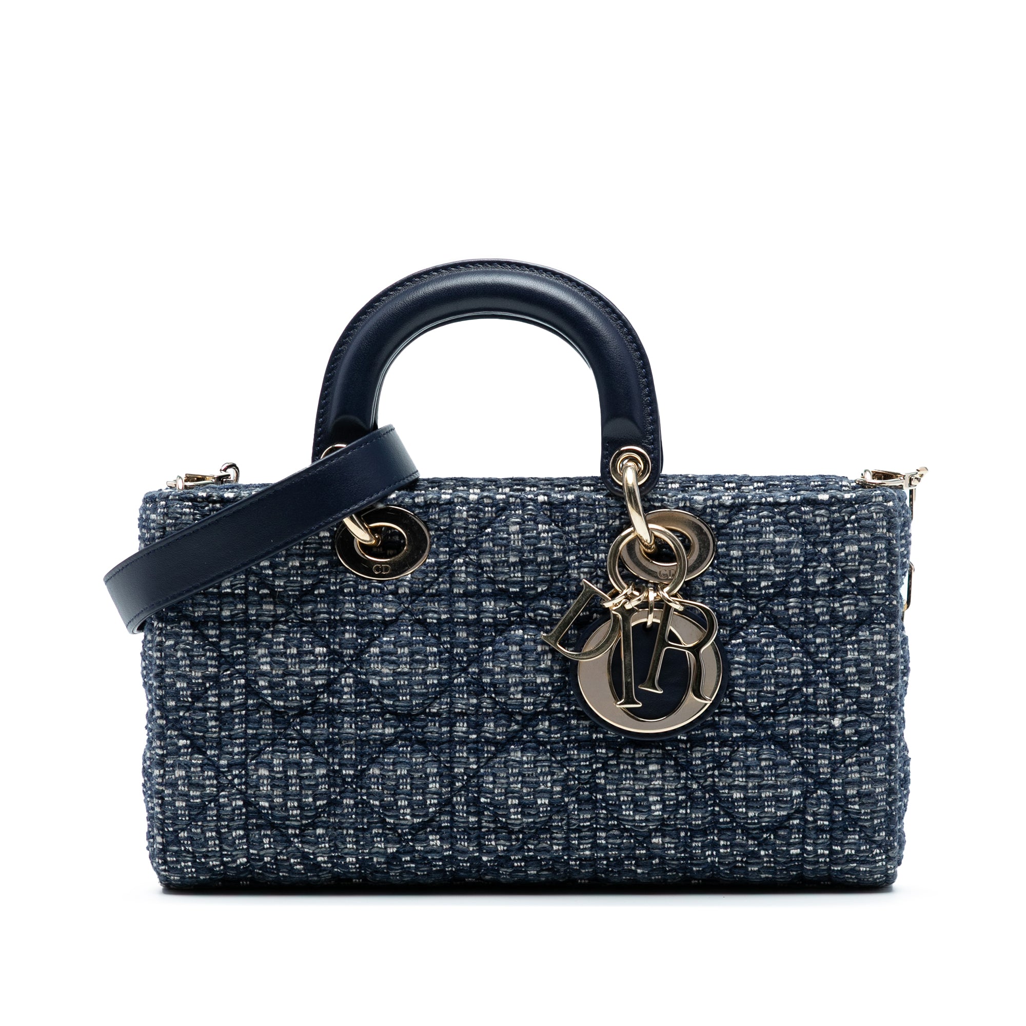Dior Medium Tweed Cannage Lady D Joy - image 1