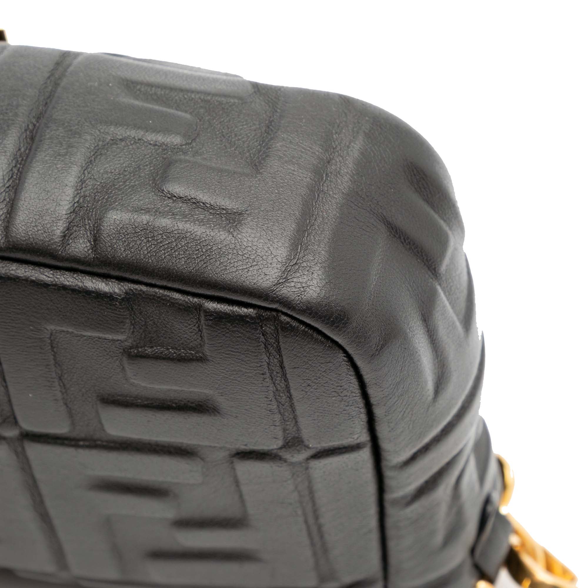 Fendi Zucca Embossed Leather Baguette Satchel - image 10