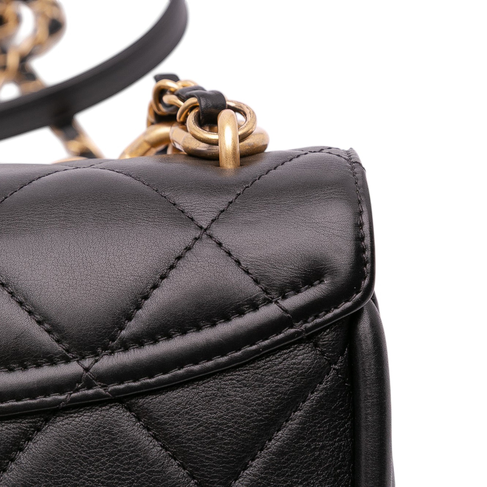 Chanel Mini CC Quilted Calfskin Round Moon Messenger Flap - image 10