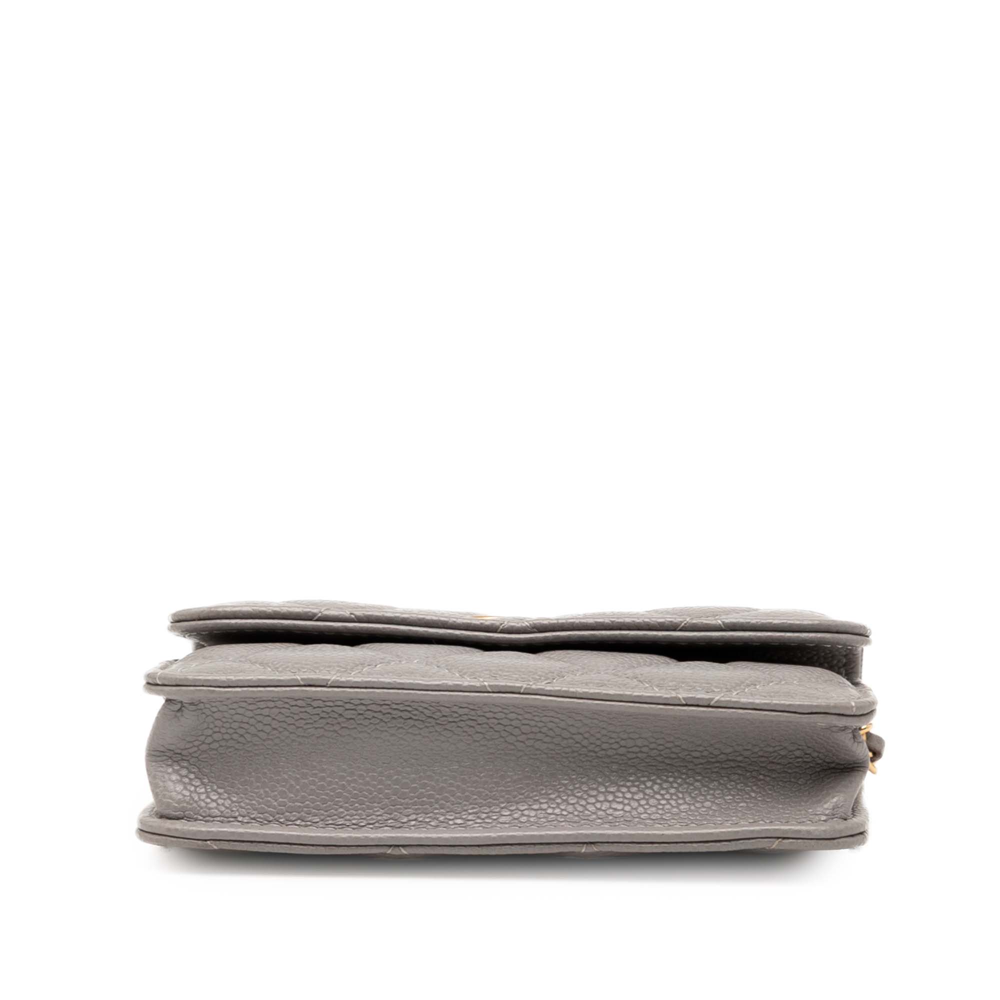 Chanel CC Quilted Caviar Miss Coco Clutch With Chain - image 3