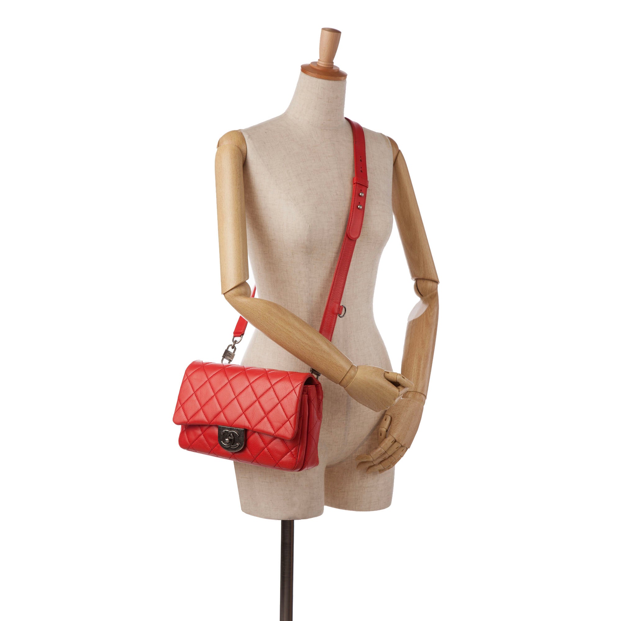 Chanel Small Quilted Goatskin Double Carry Waist Chain Flap - image 14