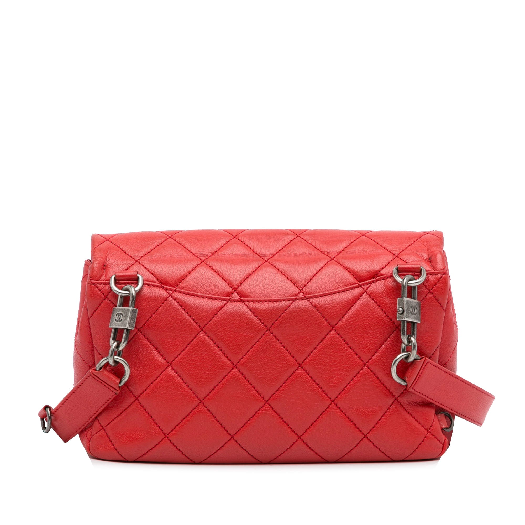Chanel Small Quilted Goatskin Double Carry Waist Chain Flap - image 4