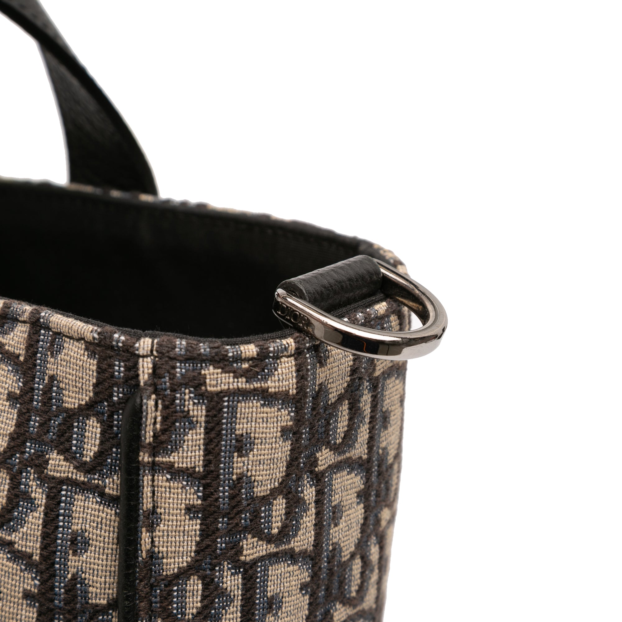 Dior Oblique Canvas and Leather Saddle Tote - image 9